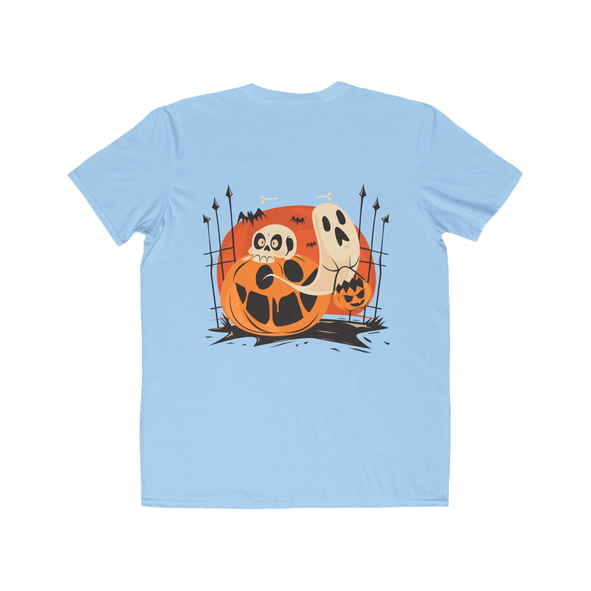 Halloween with Pumpkins | Men's Lightweight Fashion Tee