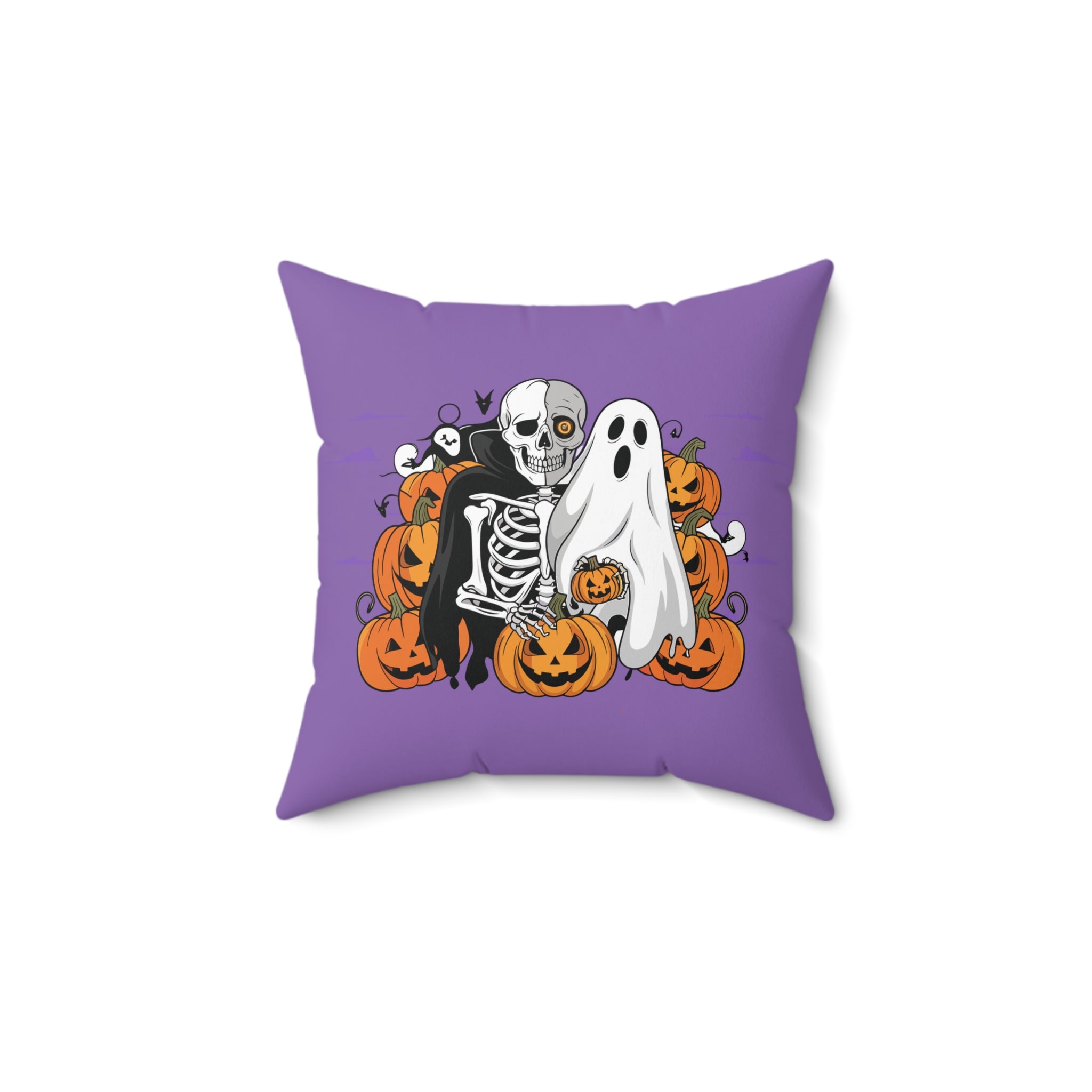 Halloween with Bats | Spun Polyester Square Pillow