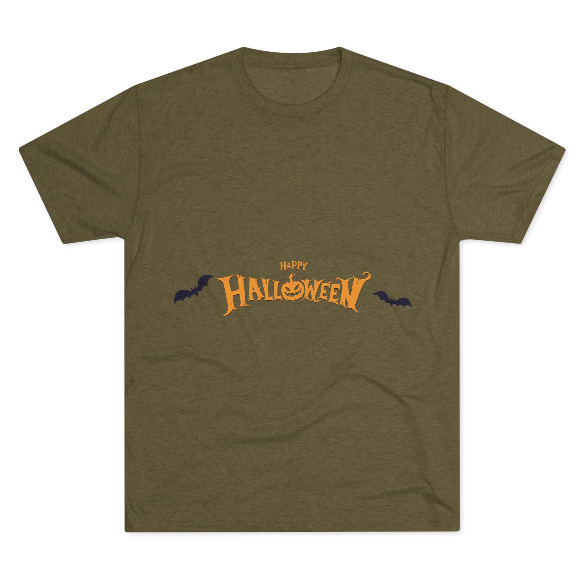 Halloween with Bats | Unisex Tri-Blend Crew Tee