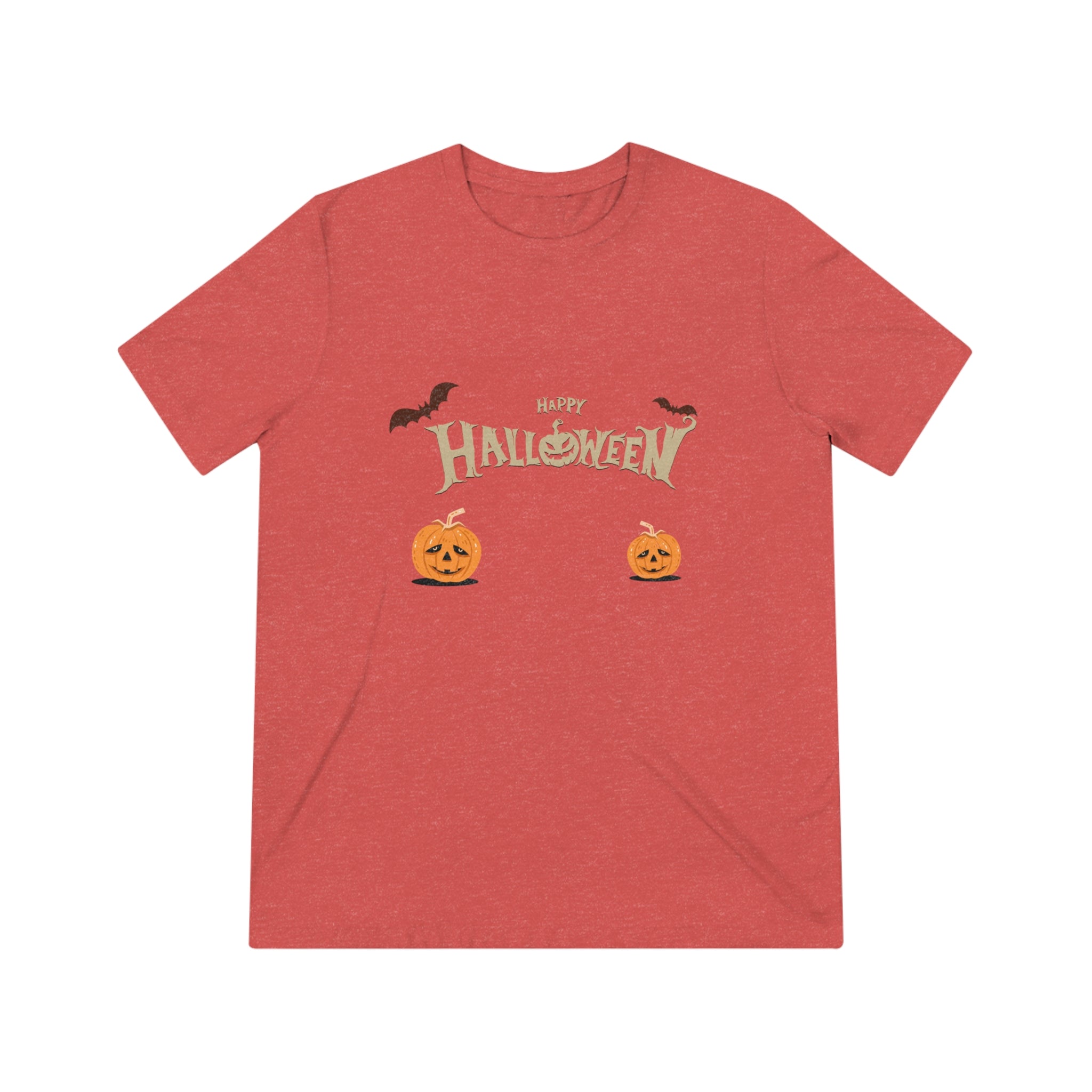 Halloween with Pumpkins | Unisex Triblend Tee