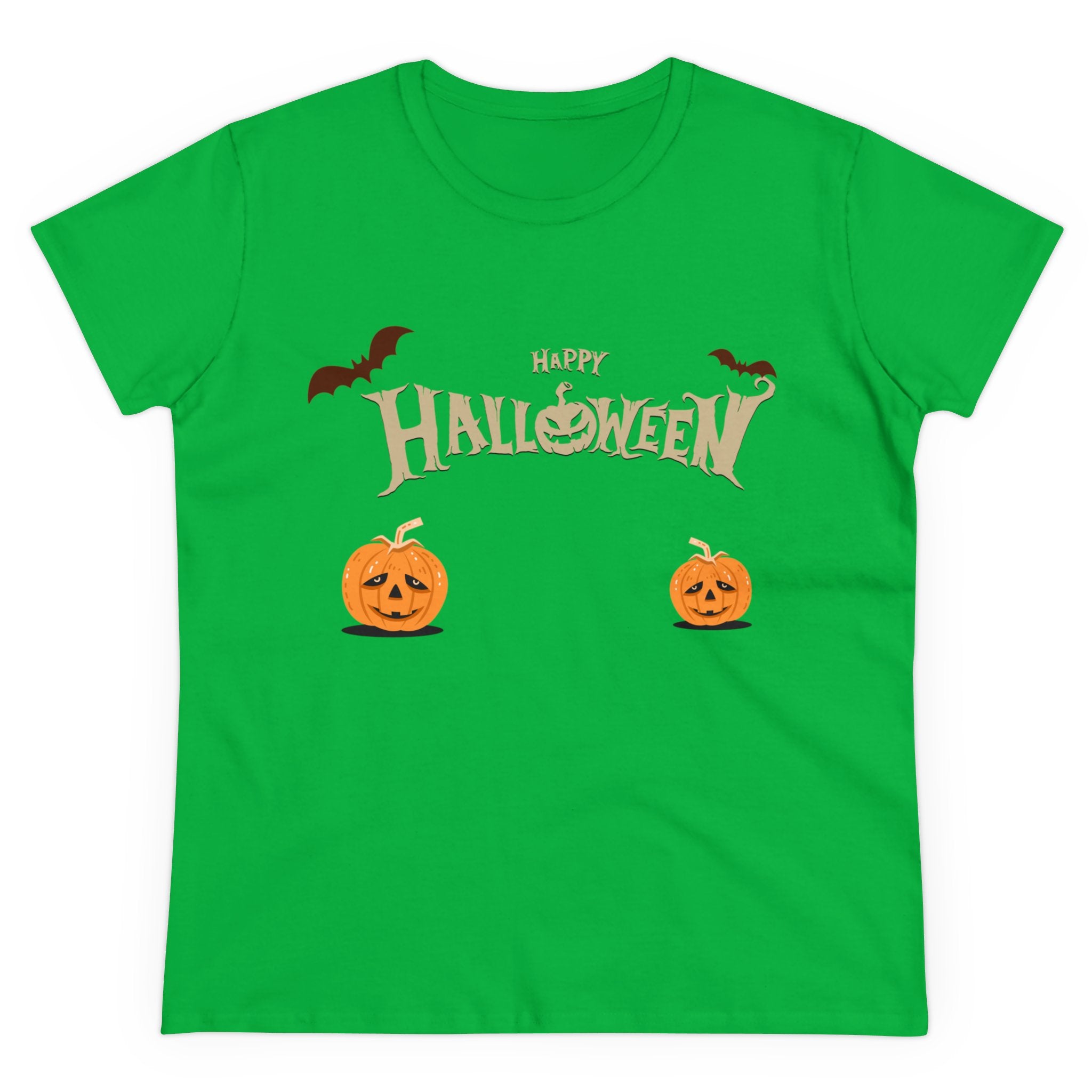 Halloween with Pumpkins | Women's Midweight Cotton Tee