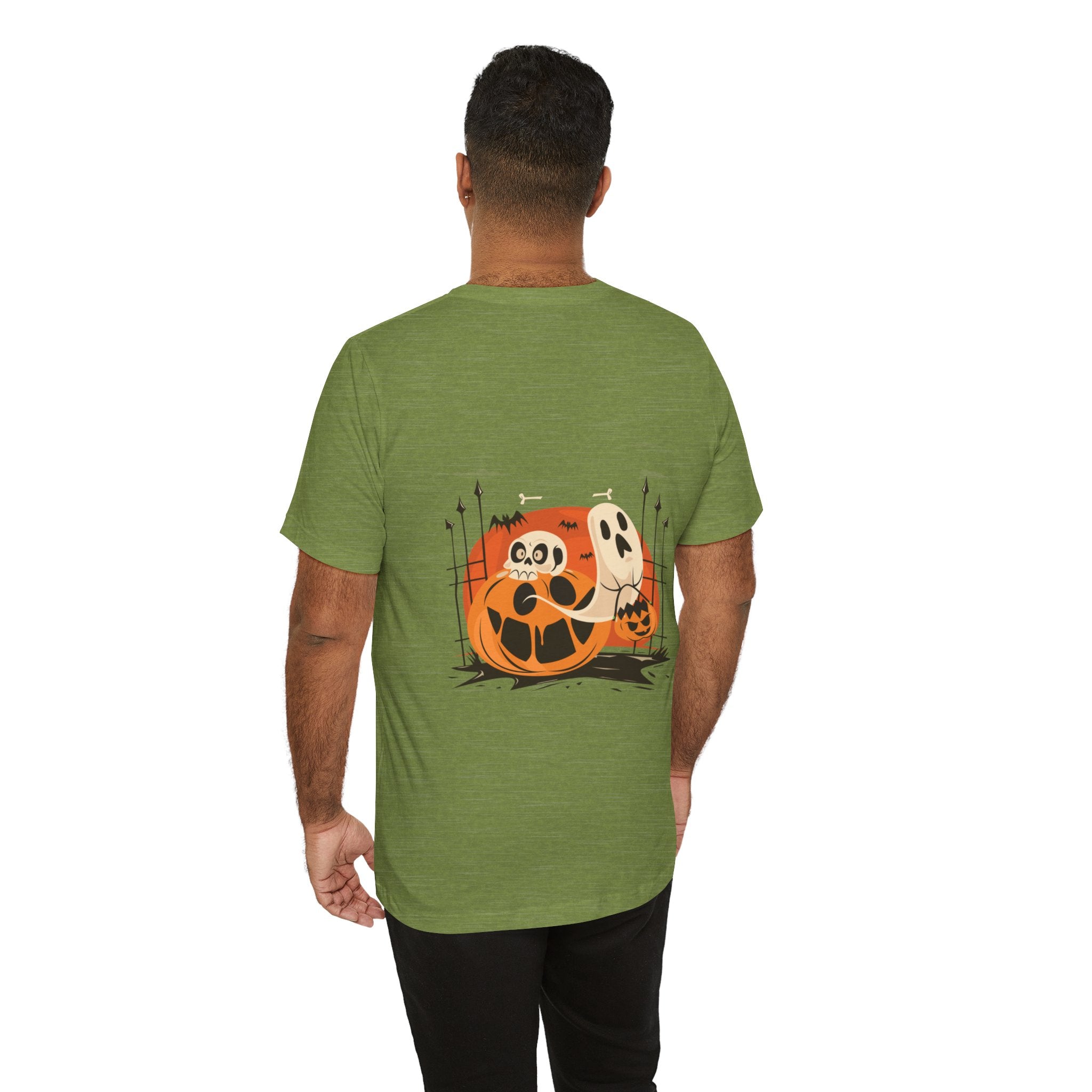 Halloween with Pumpkins | Unisex Jersey Short Sleeve Tee