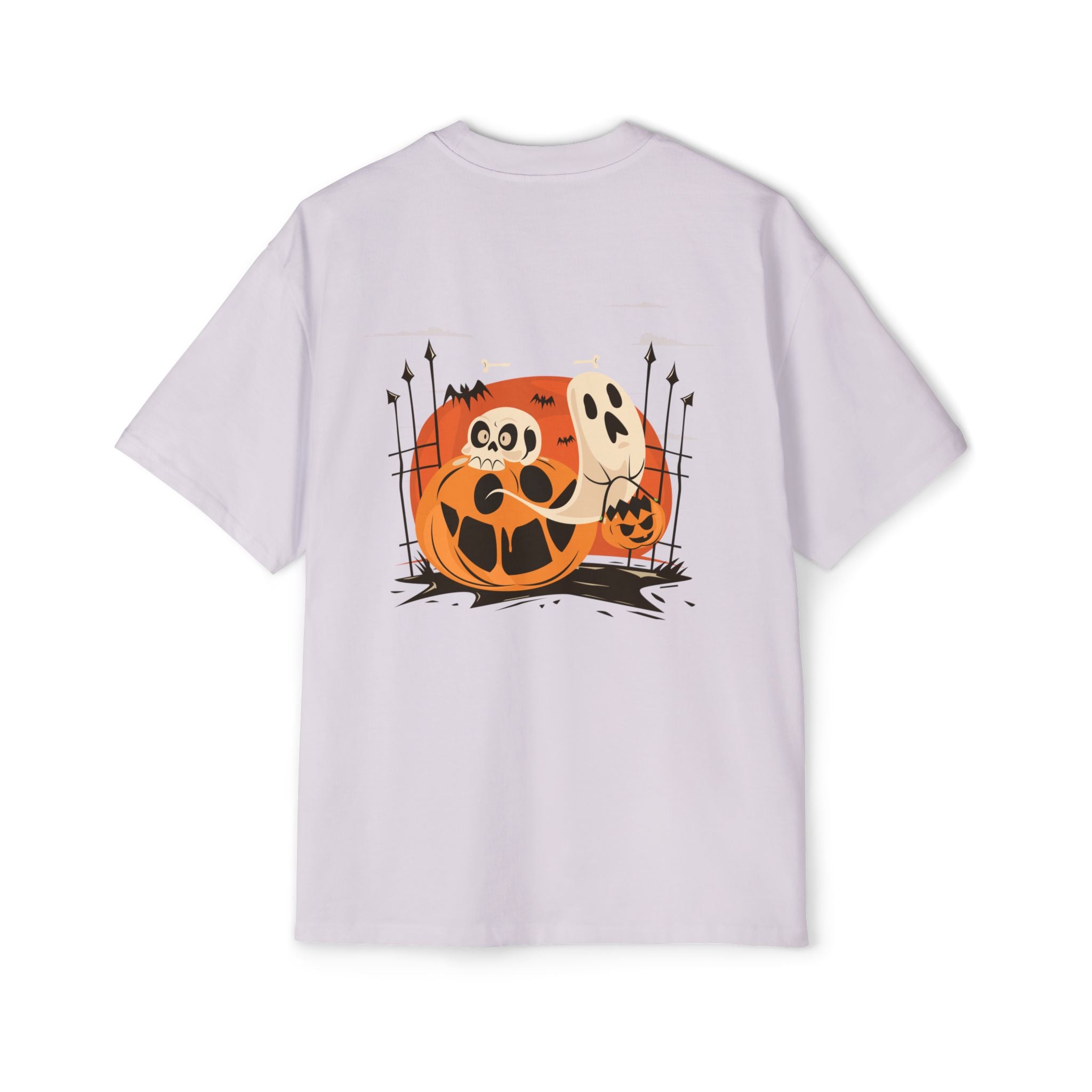 Halloween with Pumpkins | Men's Heavy Oversized Tee