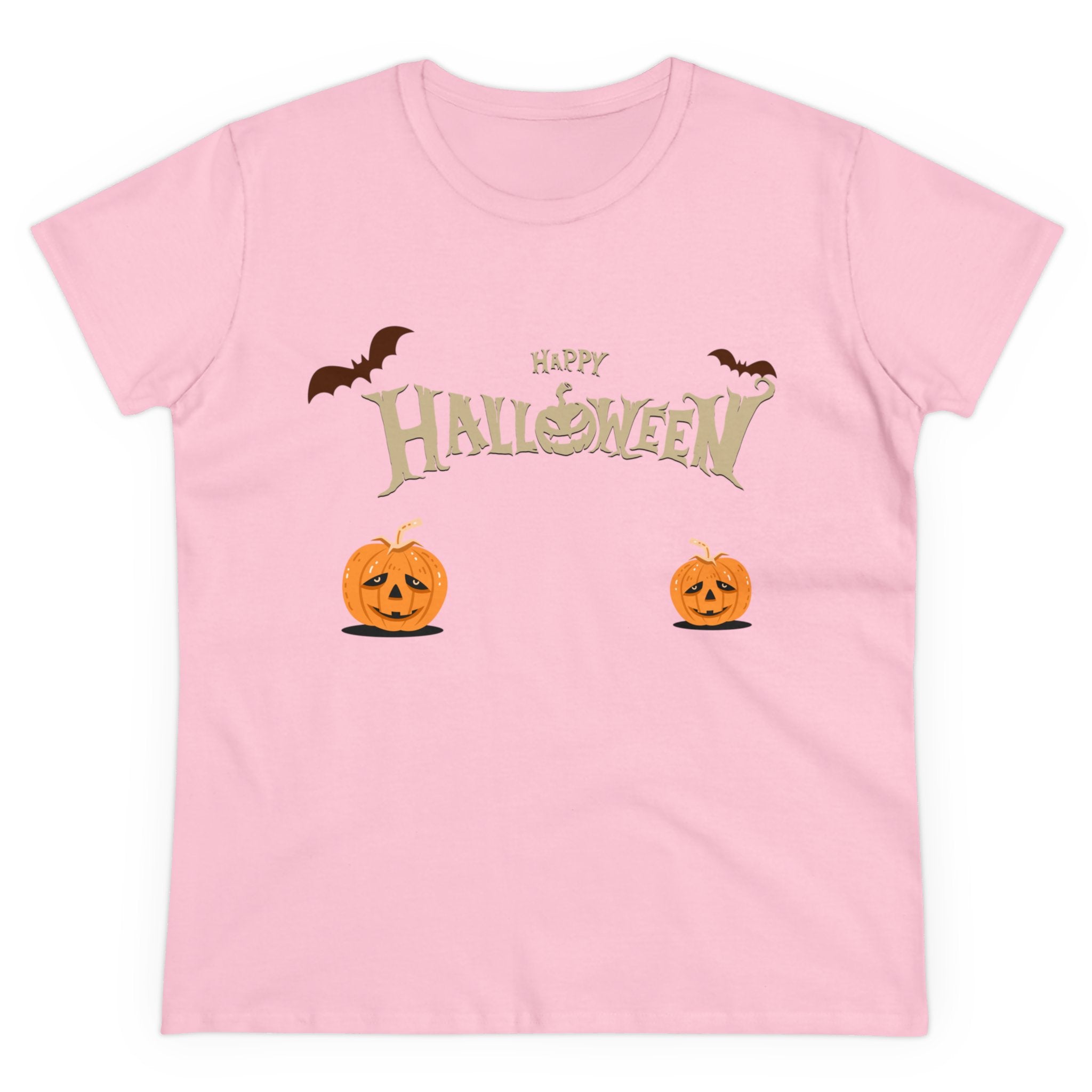 Halloween with Pumpkins | Women's Midweight Cotton Tee
