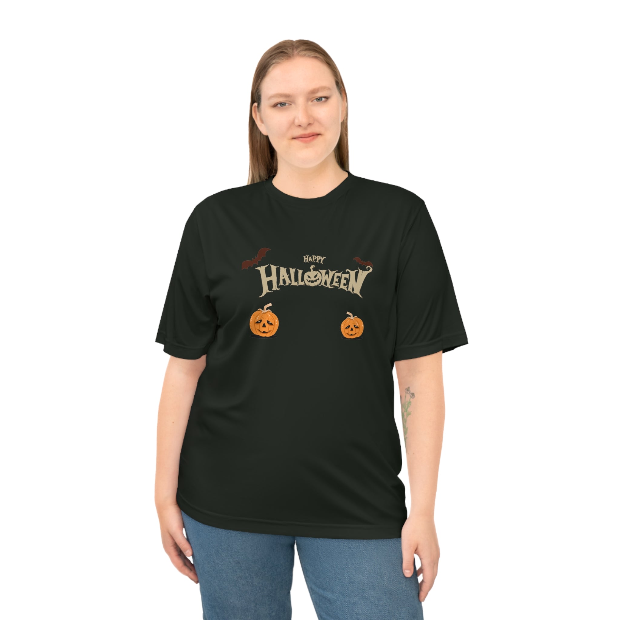 Halloween with Pumpkins | Unisex Zone Performance T-shirt