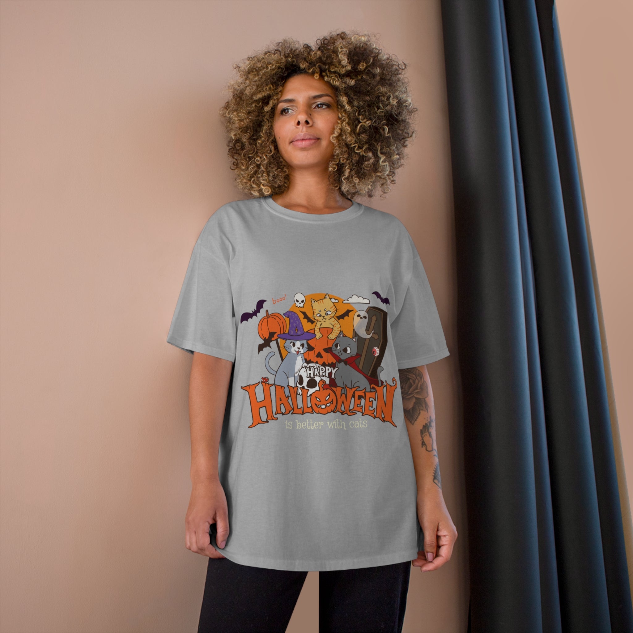Halloween is Better with Cats | Champion T-Shirt