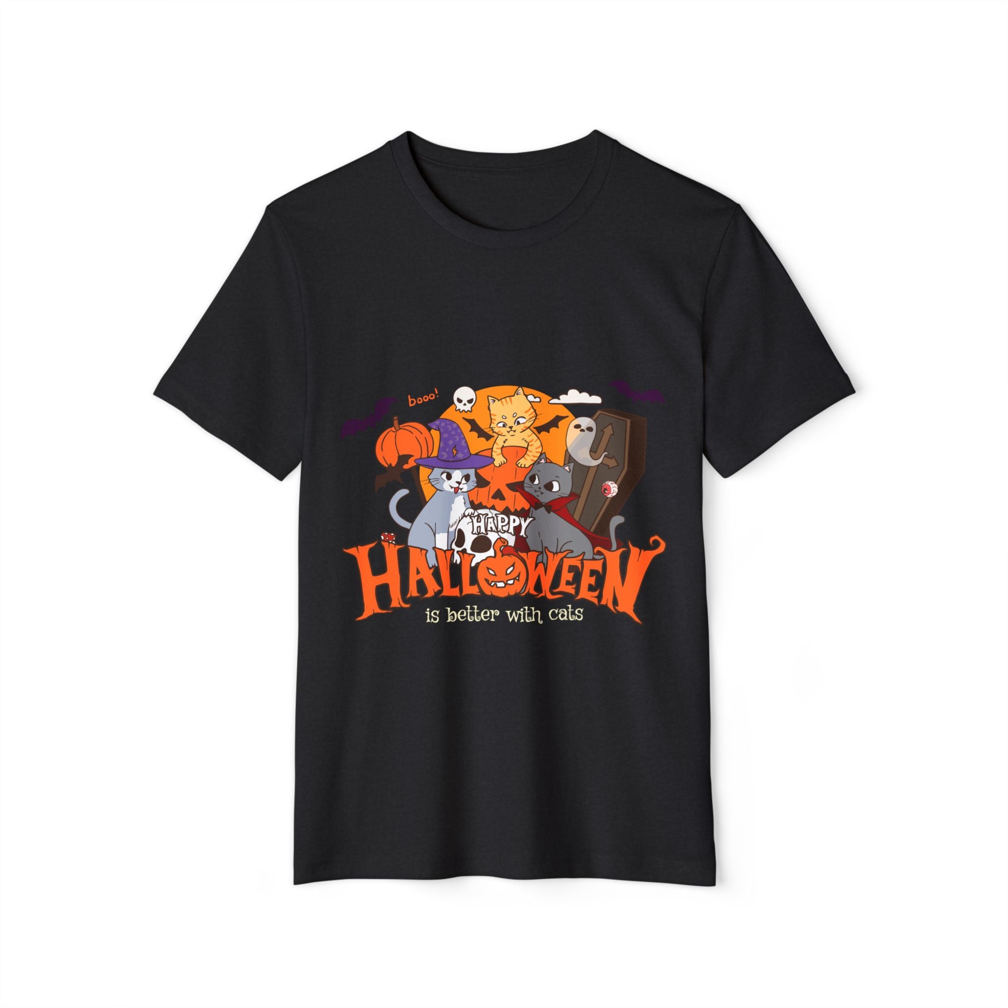 Halloween is Better with Cats | Unisex Recycled Organic T-Shirt
