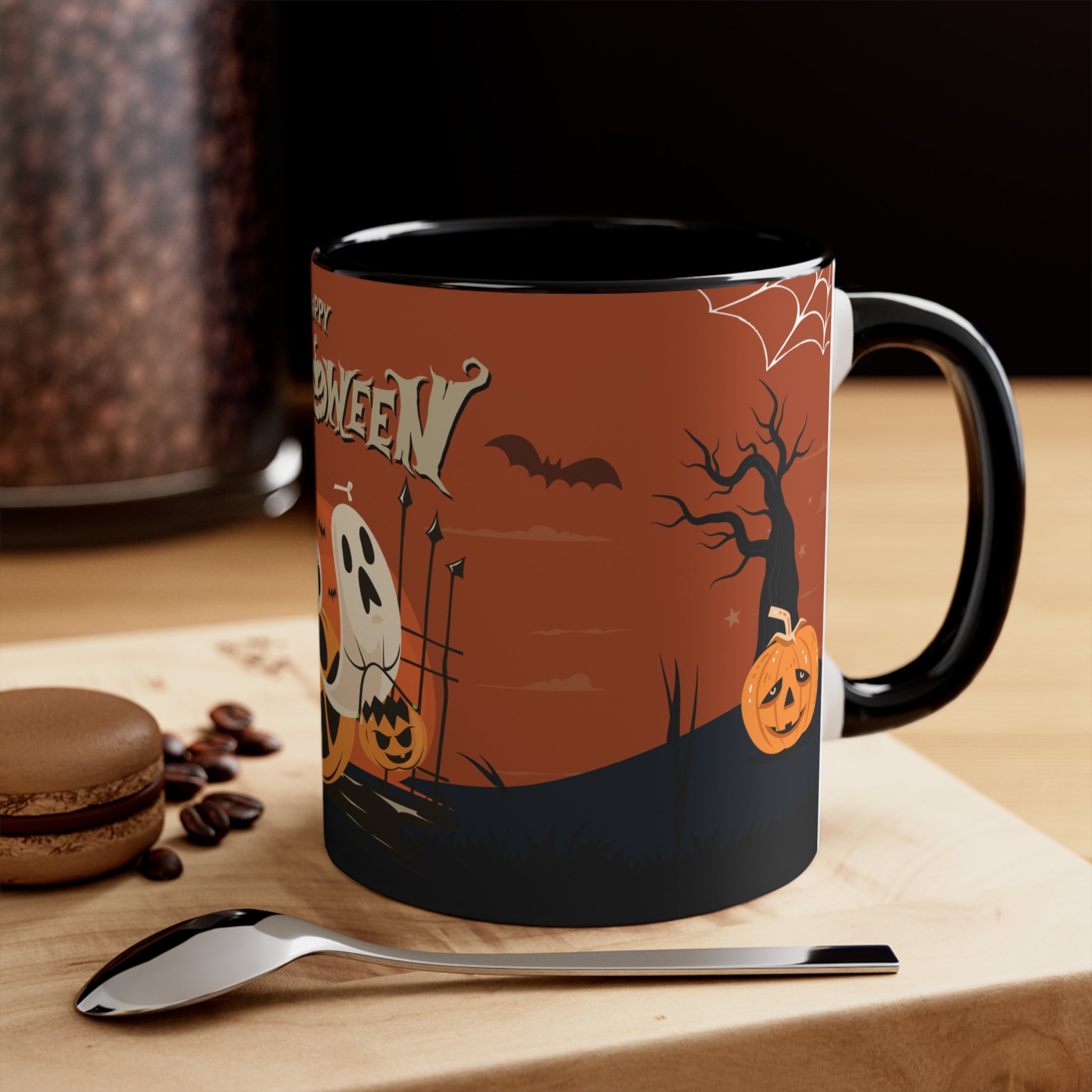 Happy Halloween with Pumpkin | Accent Mugs