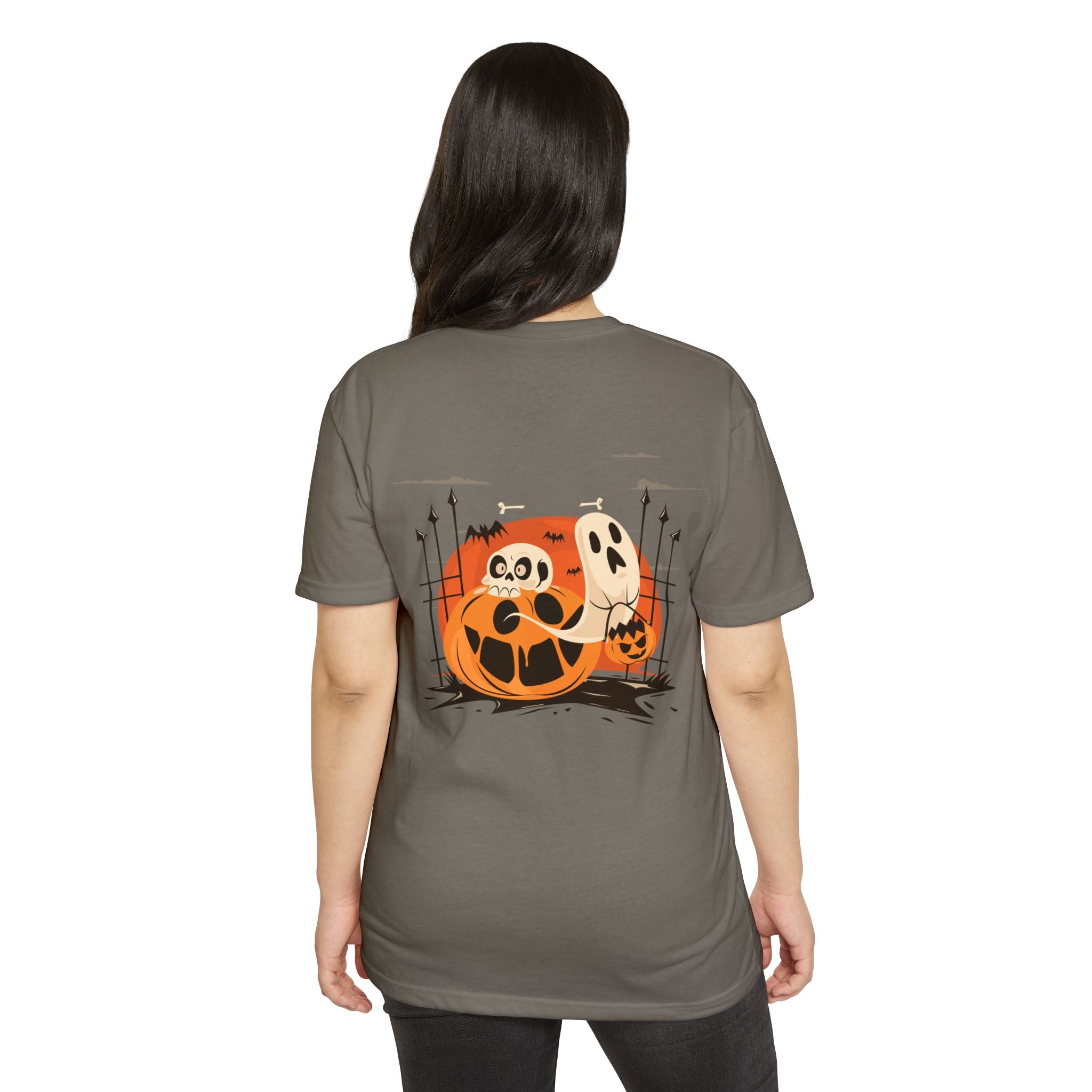 Halloween with Pumpkins | Unisex CVC Jersey T-shirt