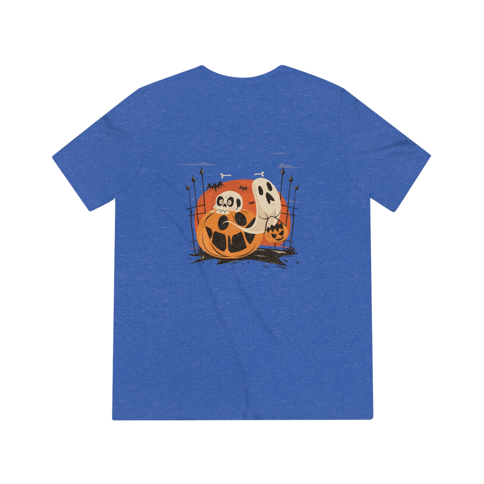 Halloween with Pumpkins | Unisex Triblend Tee