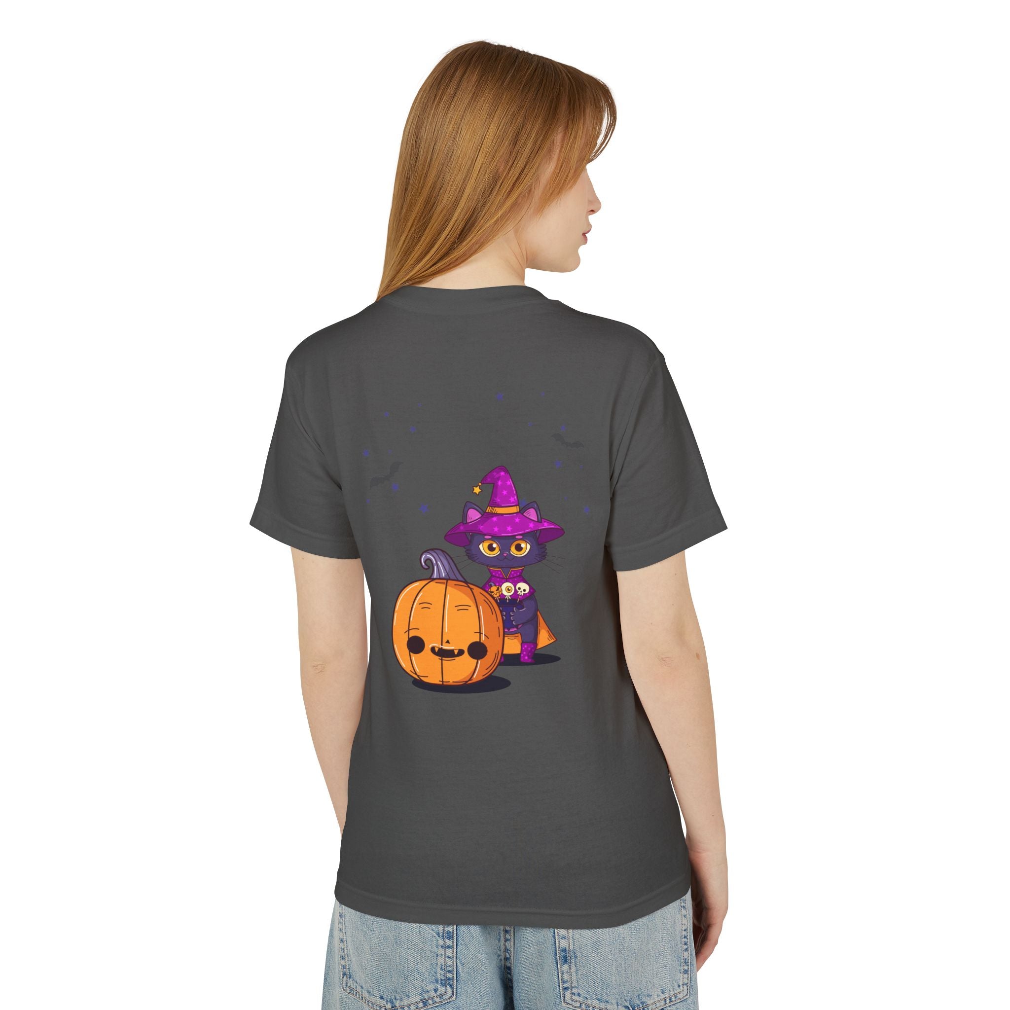 Halloween with Witch's Cats | Unisex Garment-Dyed Heavyweight Cotton Tee
