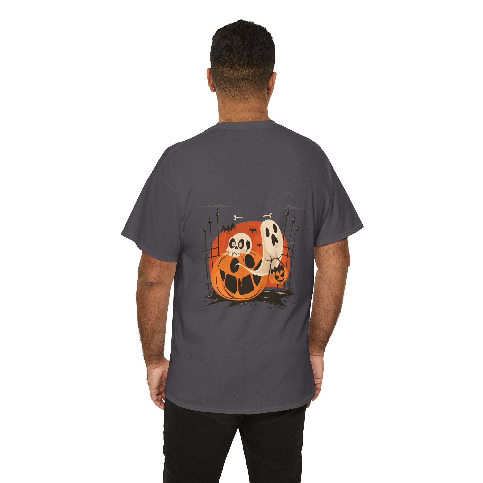 Halloween with Pumpkin | Unisex Heavy Cotton Tee