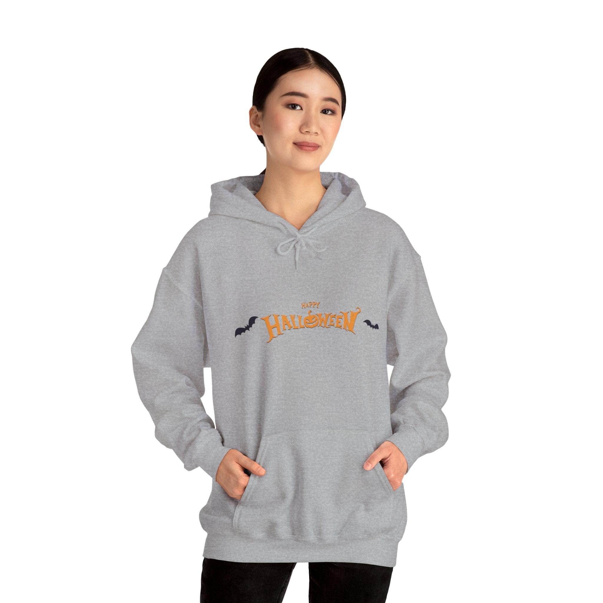 Halloween with Bats | Unisex Heavy Blend Hooded Sweatshirt