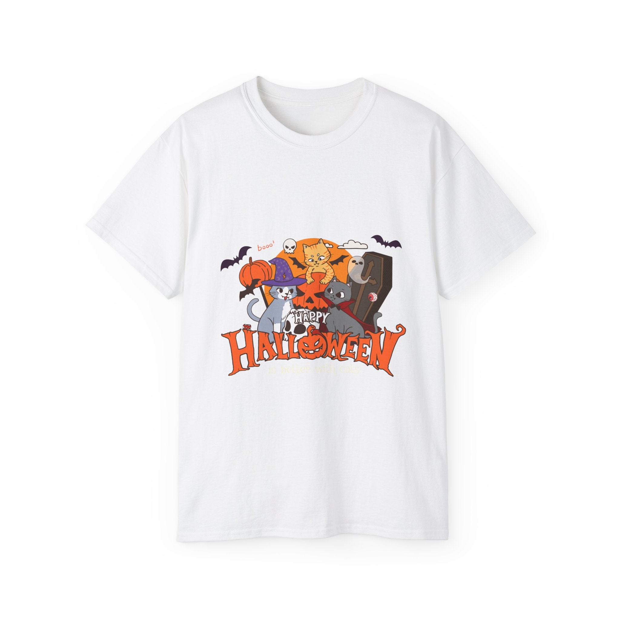 Halloween is Better with Cats | Unisex Ultra Cotton Tee