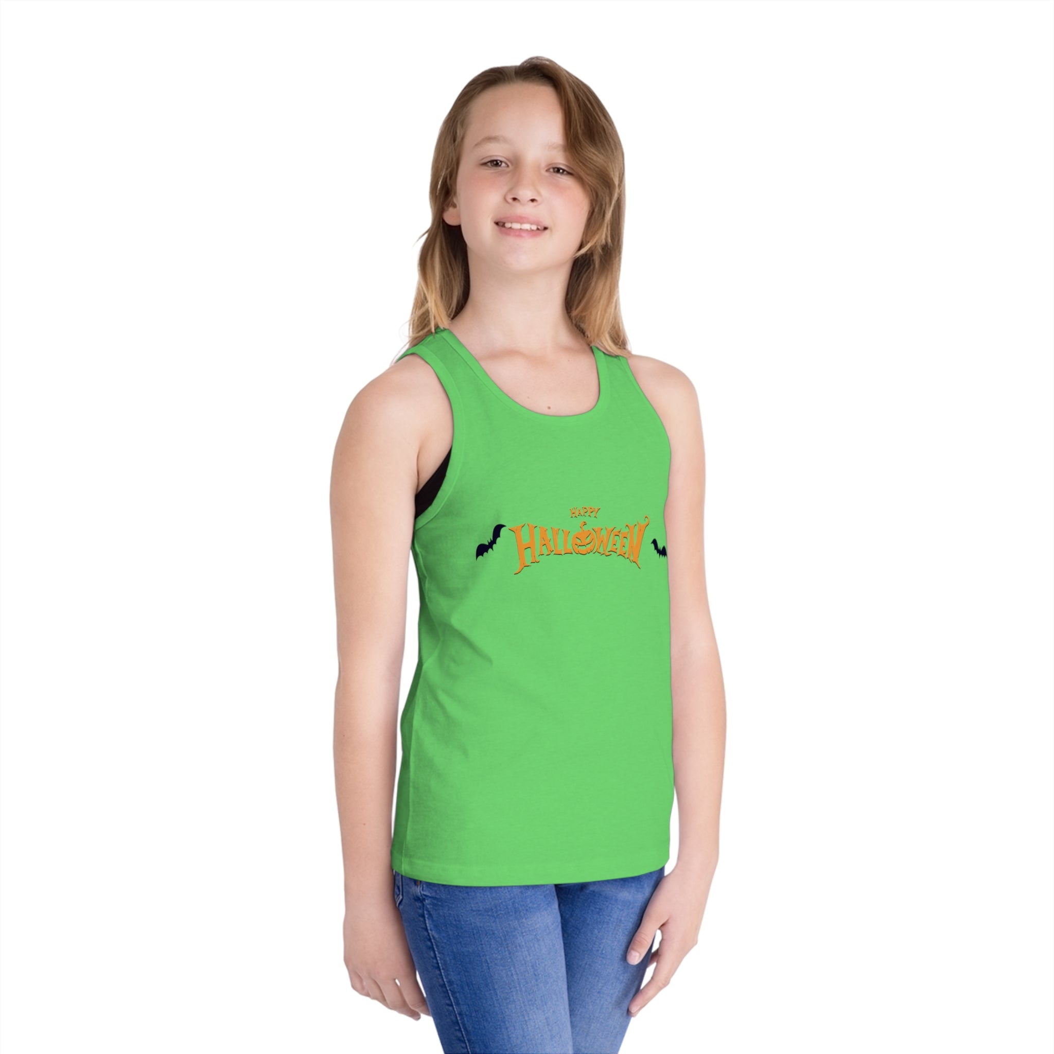 Halloween with Bats | Kid's Jersey Tank Top