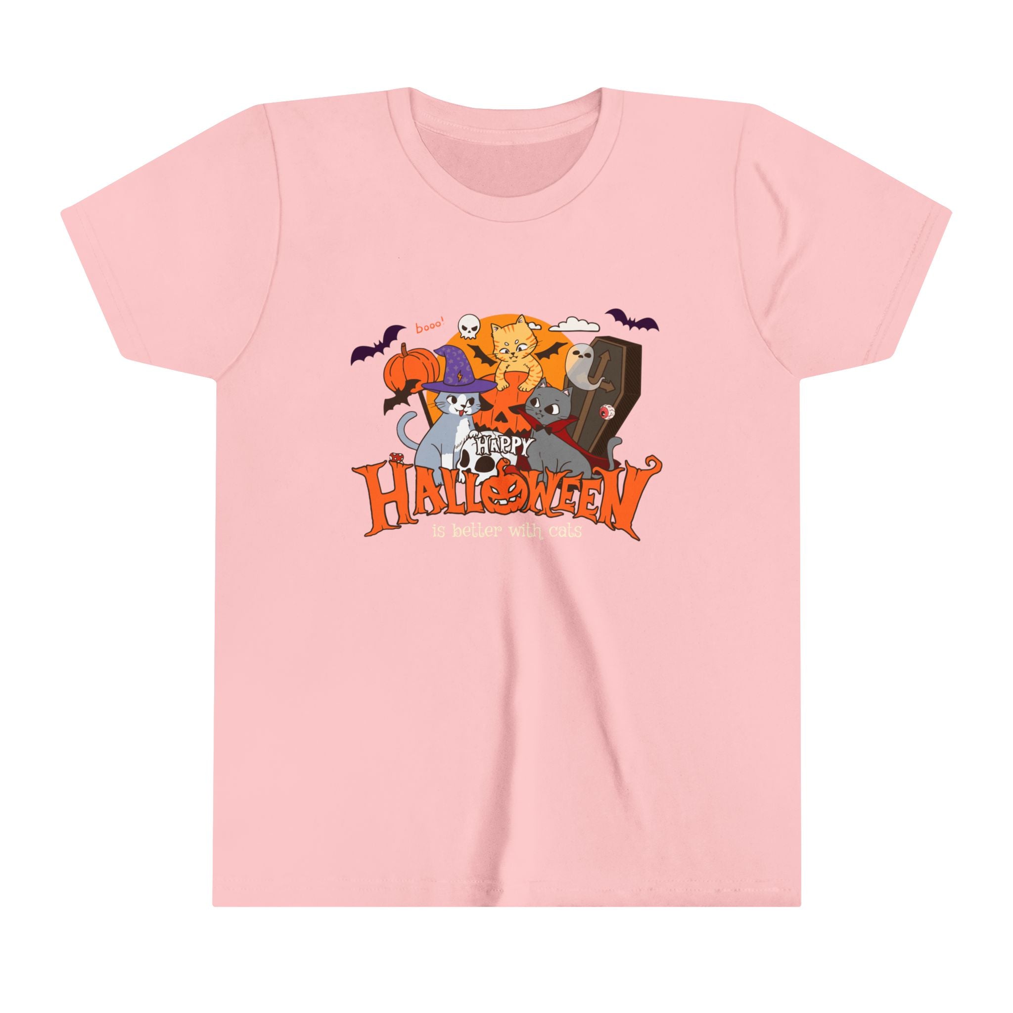 Halloween is Better with Cats | Youth Short Sleeve Tee