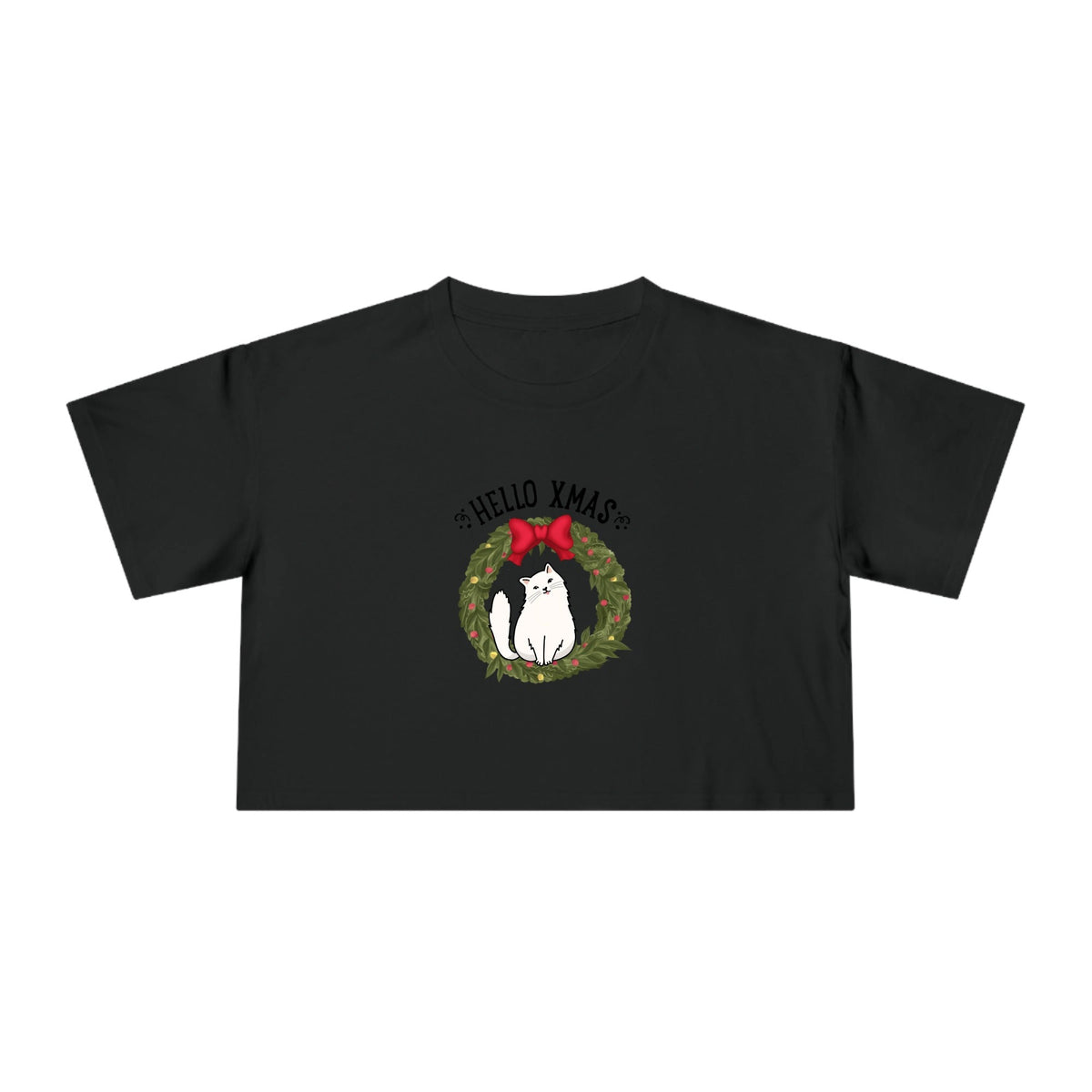 Hello XMAS-Cats | Women's Crop Tee