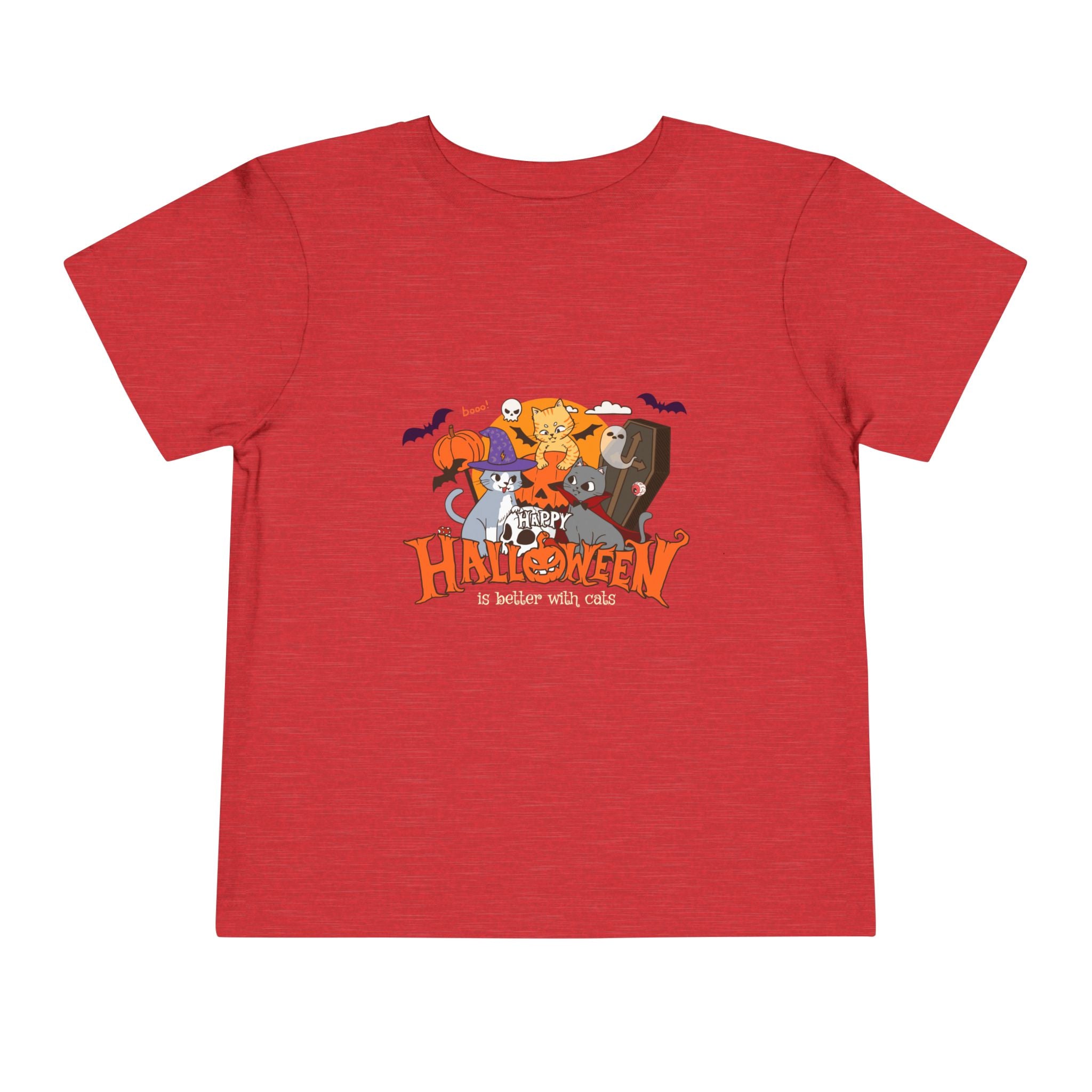 Halloween is Better with Cats | Toddler Short Sleeve Tee