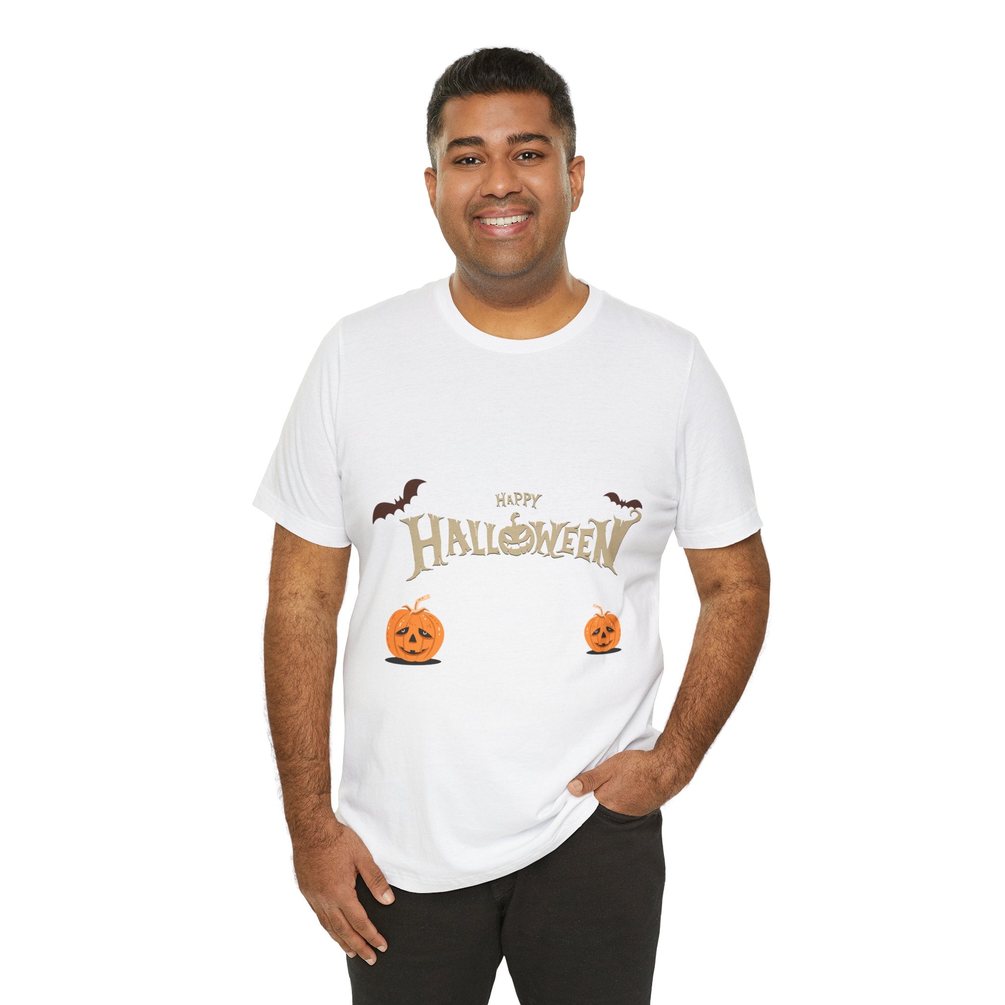 Halloween with Pumpkins | Unisex Jersey Short Sleeve Tee