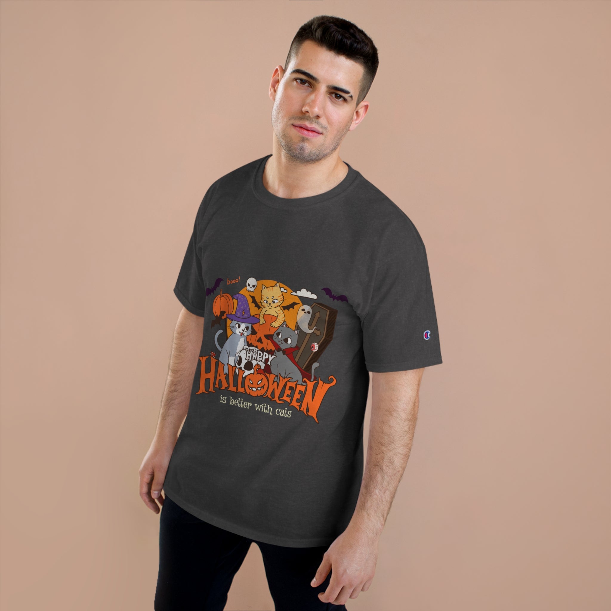 Halloween is Better with Cats | Champion T-Shirt