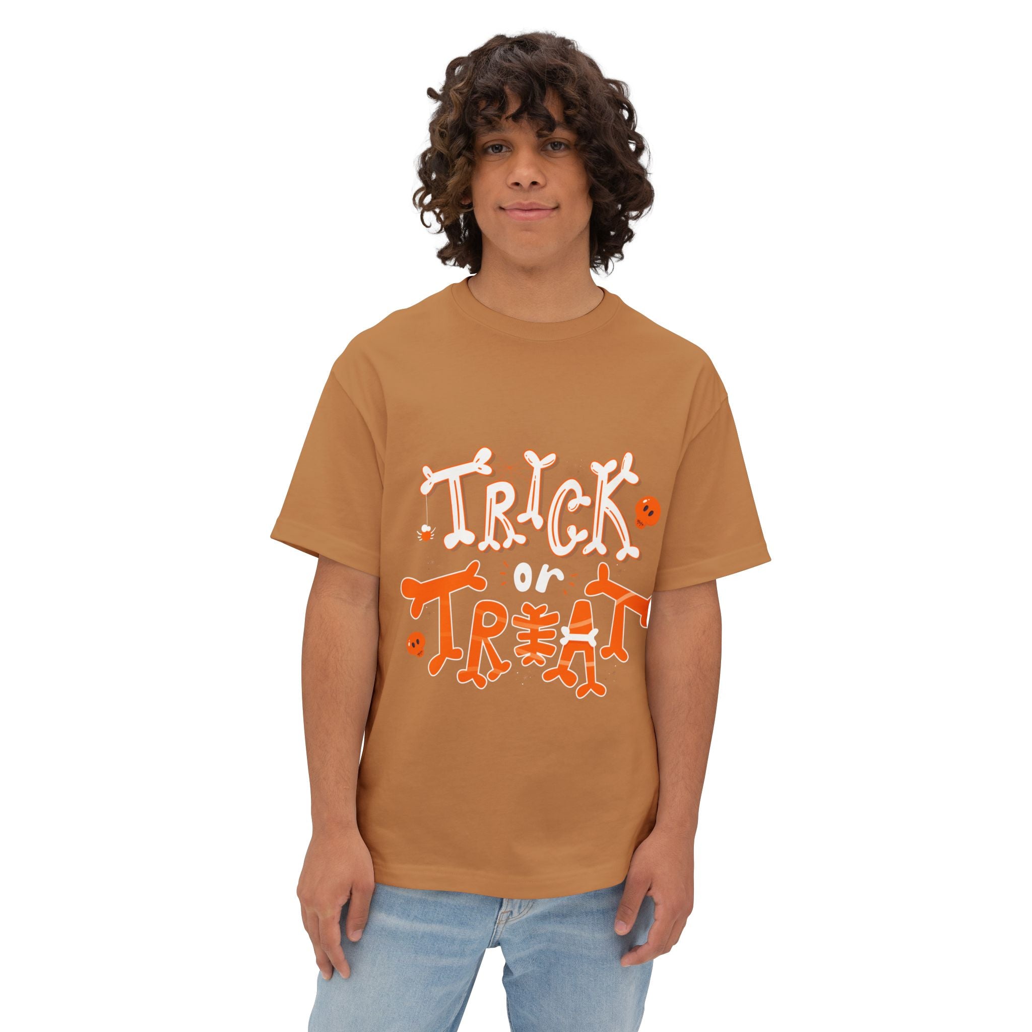 Halloween Trick or Treat | Unisex Oversized Boxy Tee