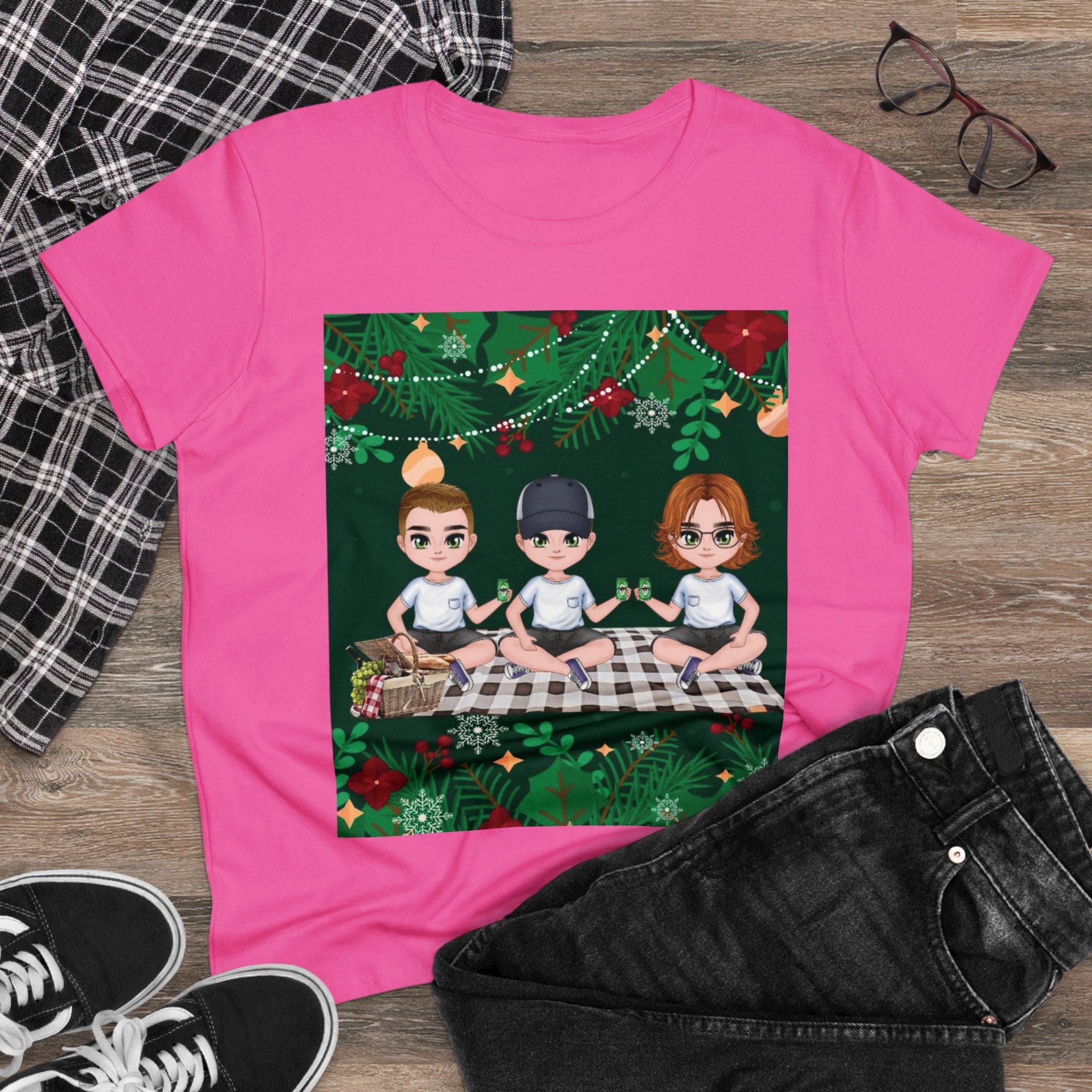 Happy Christmas Day | Women's Midweight Cotton Tee