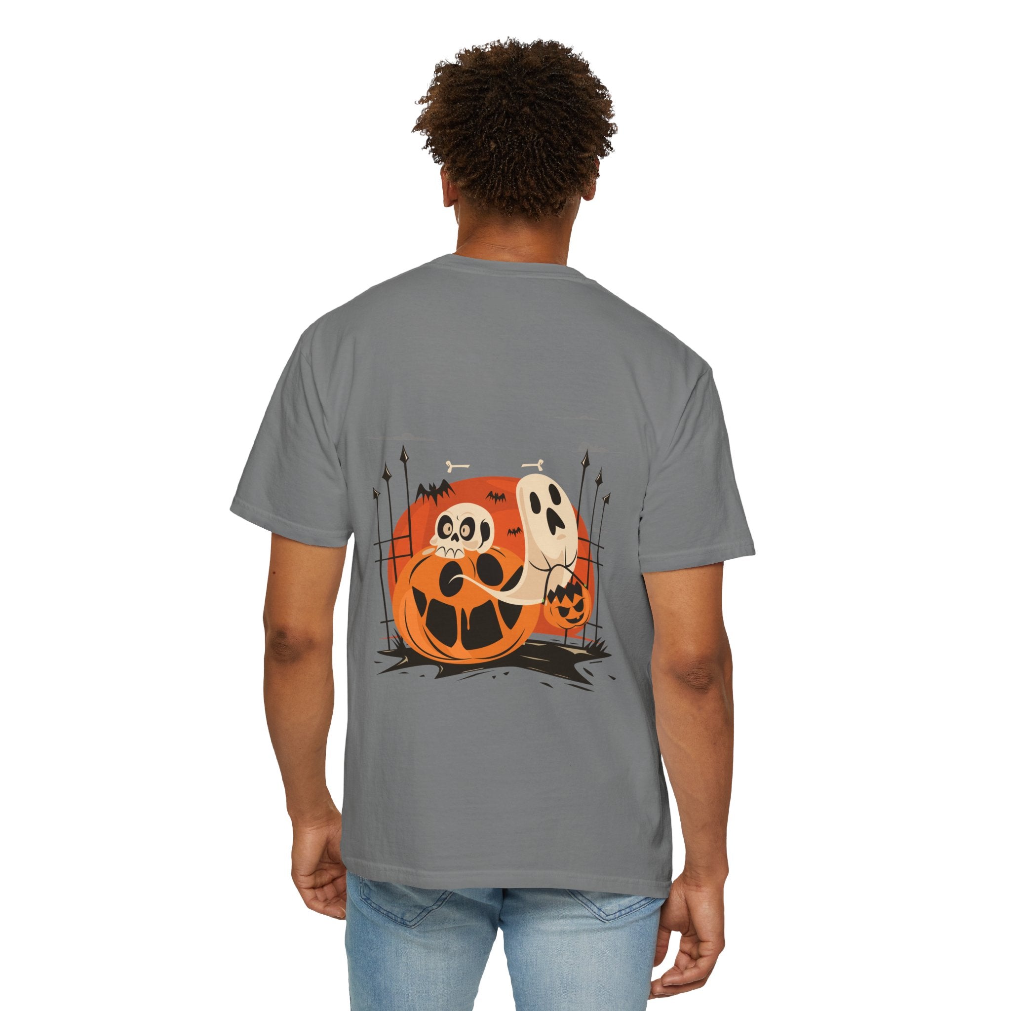 Halloween with Pumpkins | Unisex Garment-Dyed T-shirt