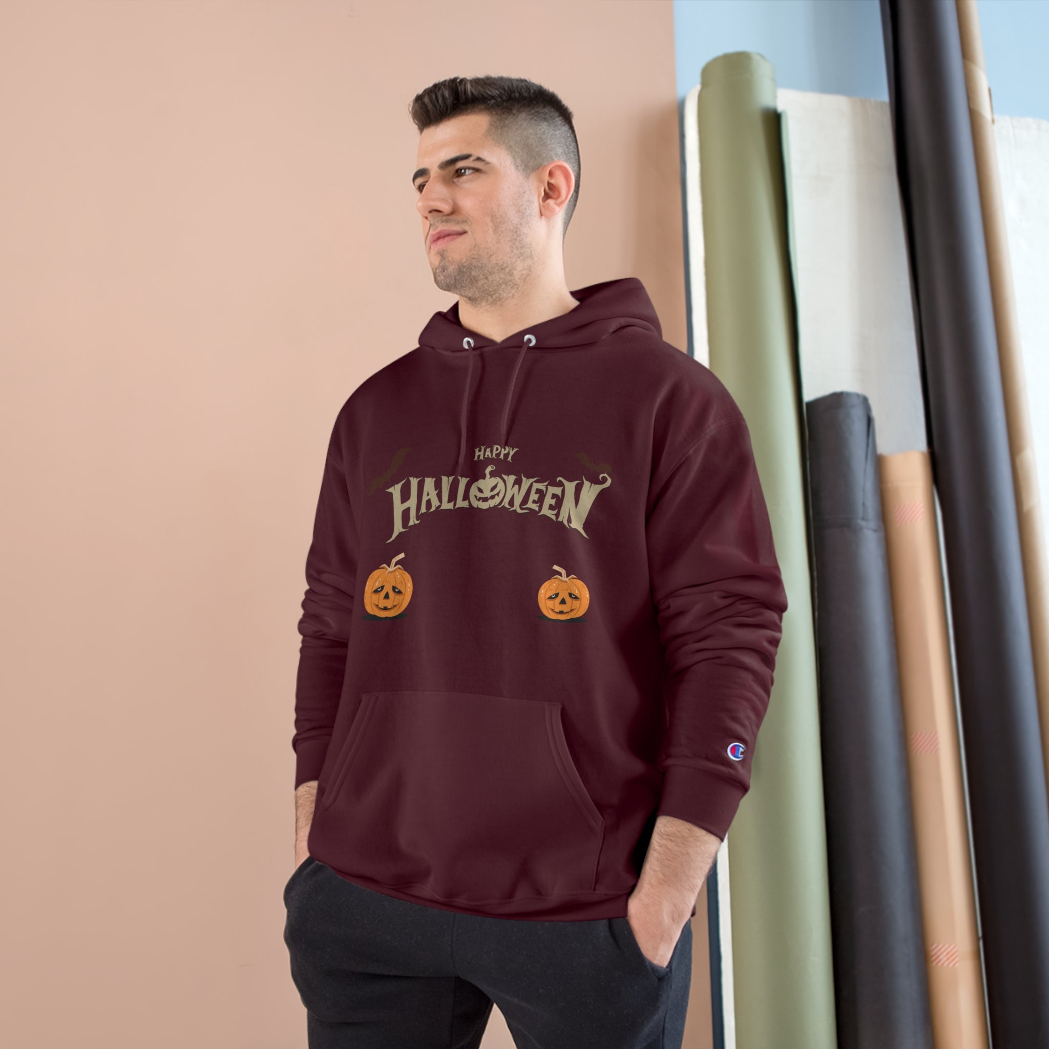 Halloween with Pumpkins | Champion Hoodie