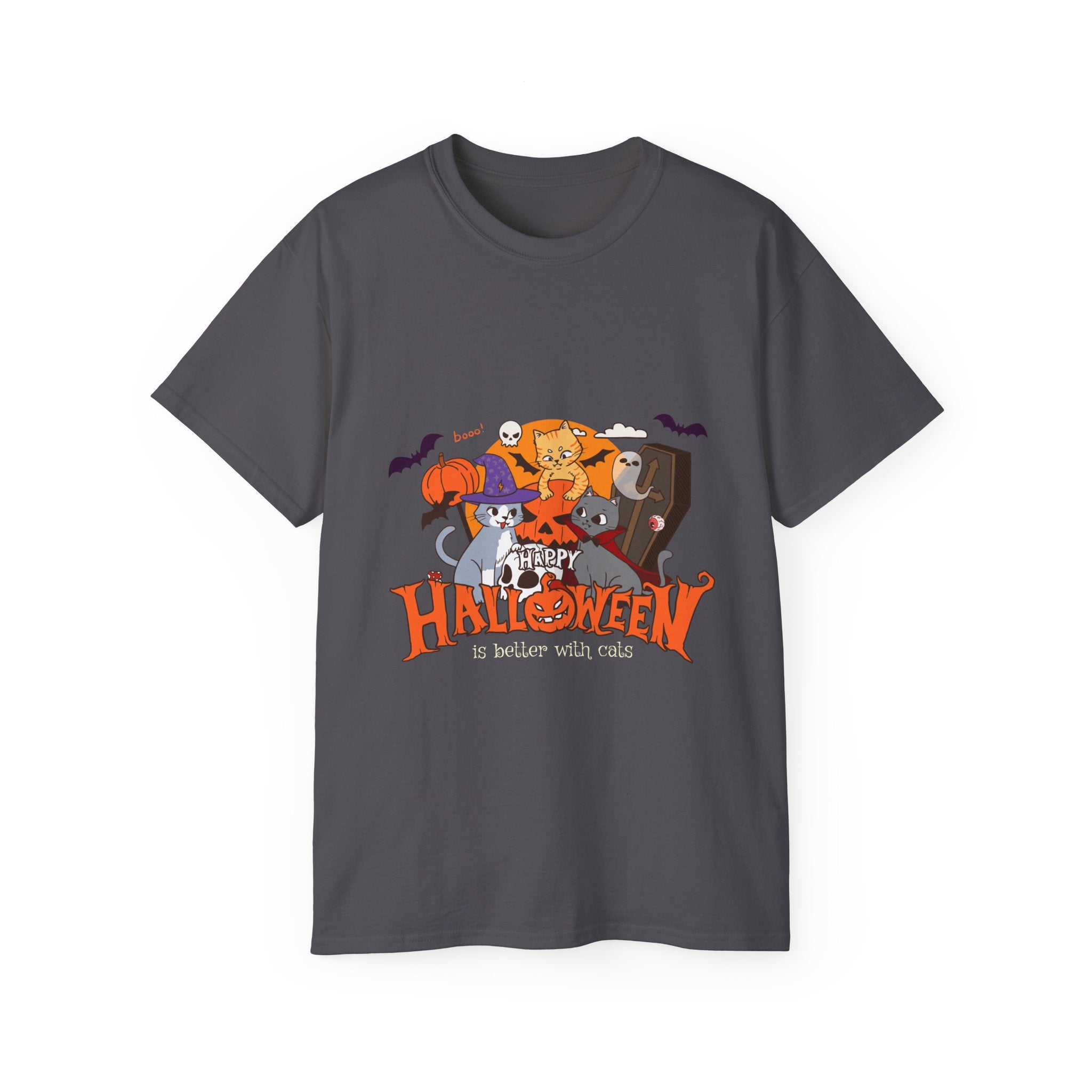 Halloween is Better with Cats | Unisex Ultra Cotton Tee