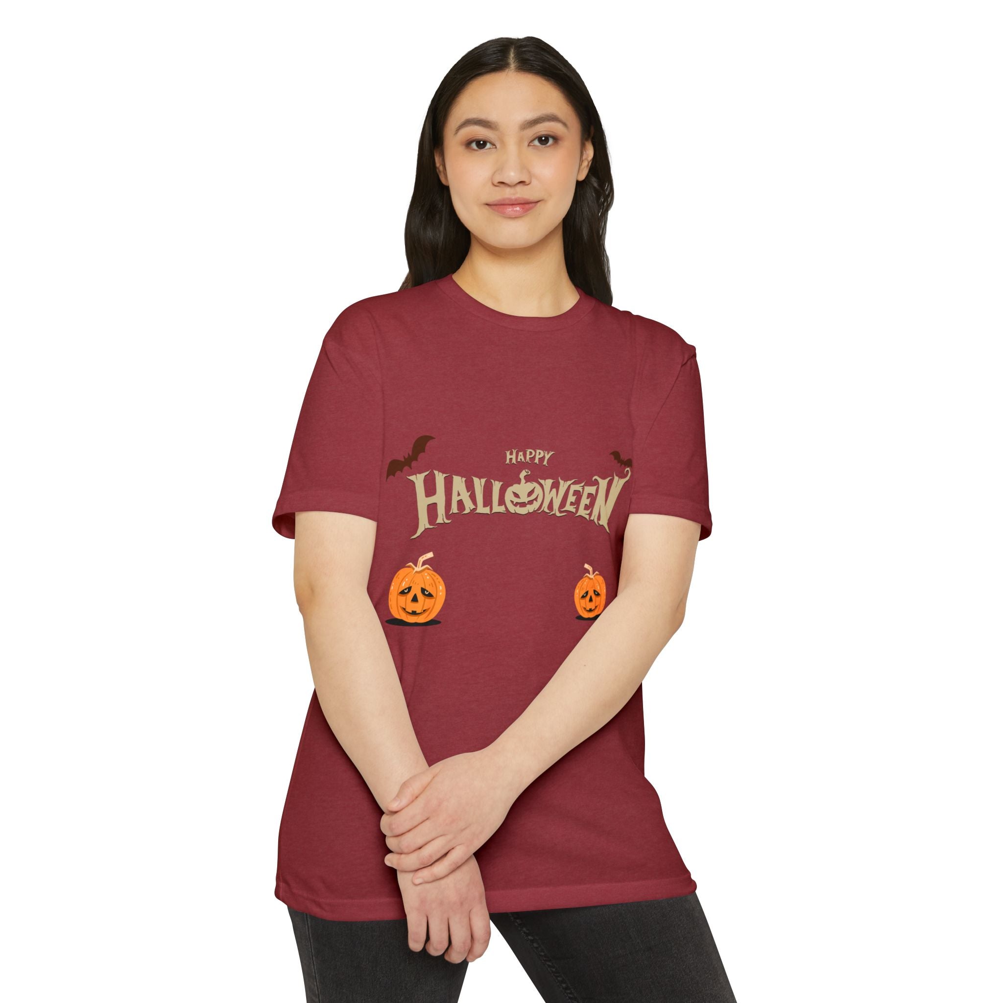 Halloween with Pumpkins | Unisex CVC Jersey T-shirt