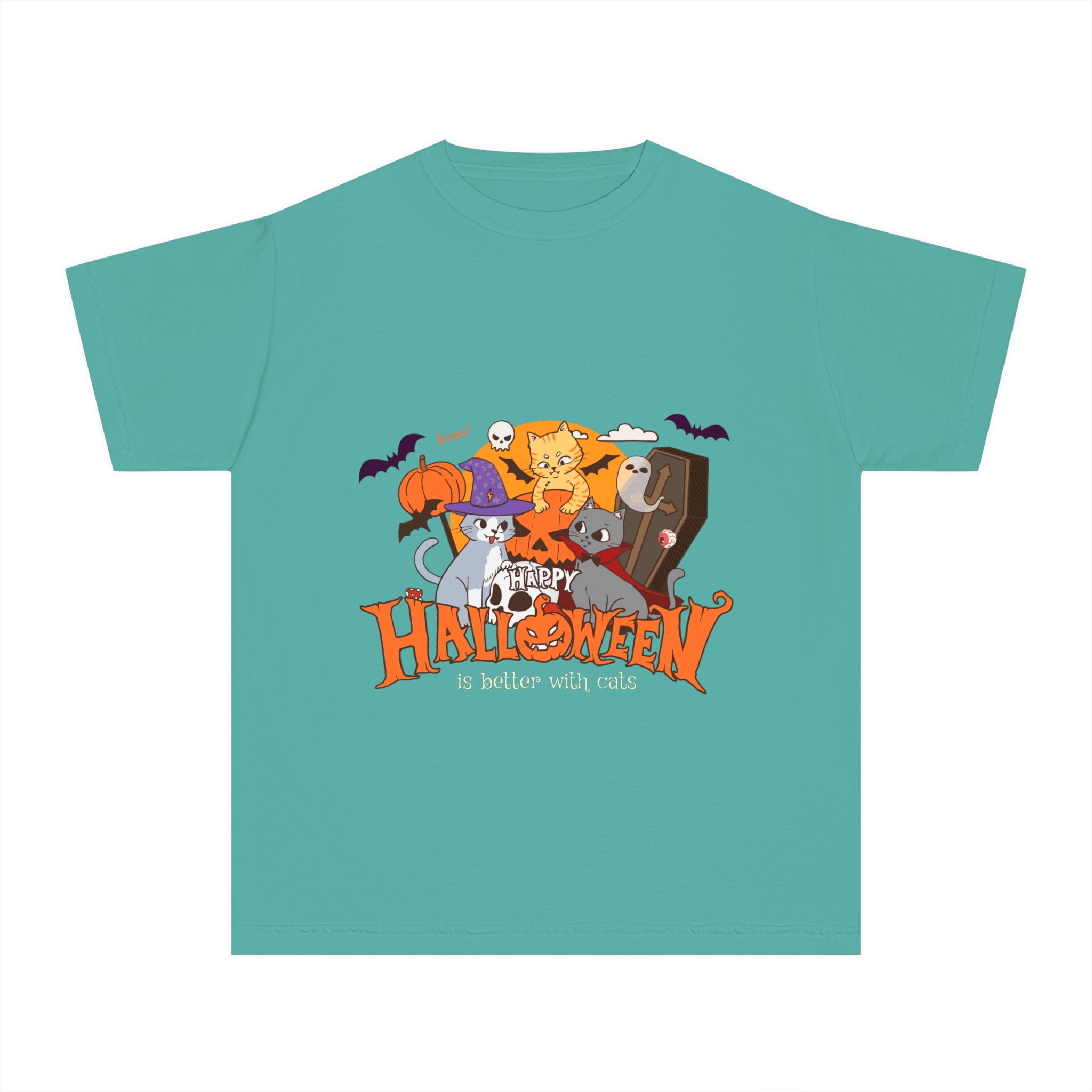 Halloween is Better with Cats | Youth Midweight Tee