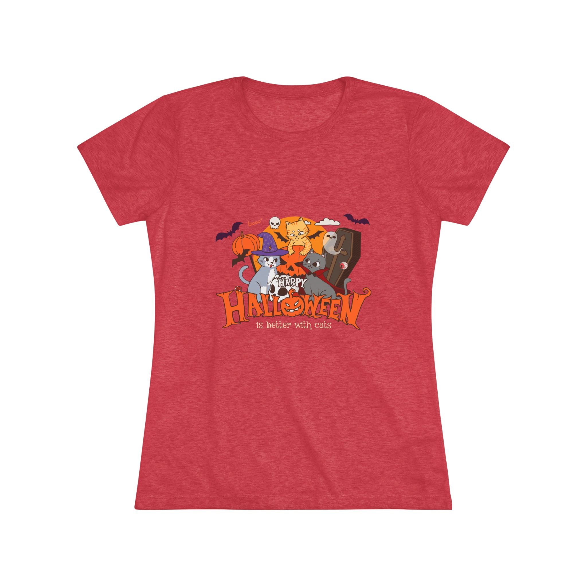 Halloween is Better with Cats | Women's Triblend Tee
