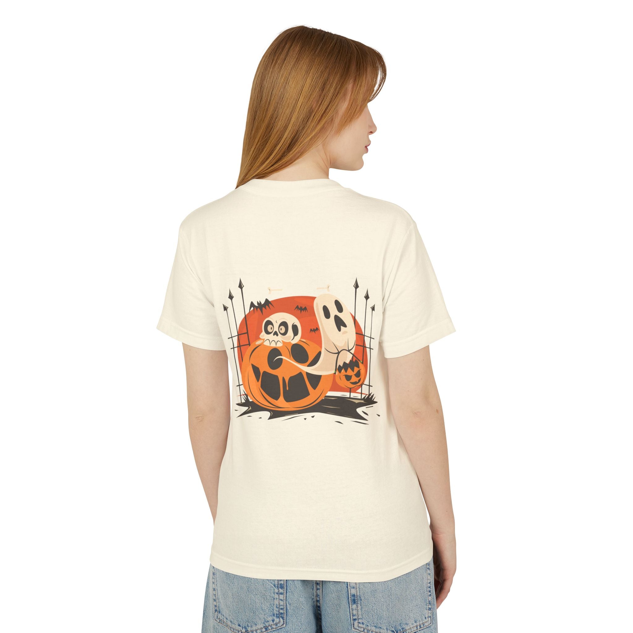 Halloween with Pumpkins | Unisex Garment-Dyed Heavyweight Cotton Tee