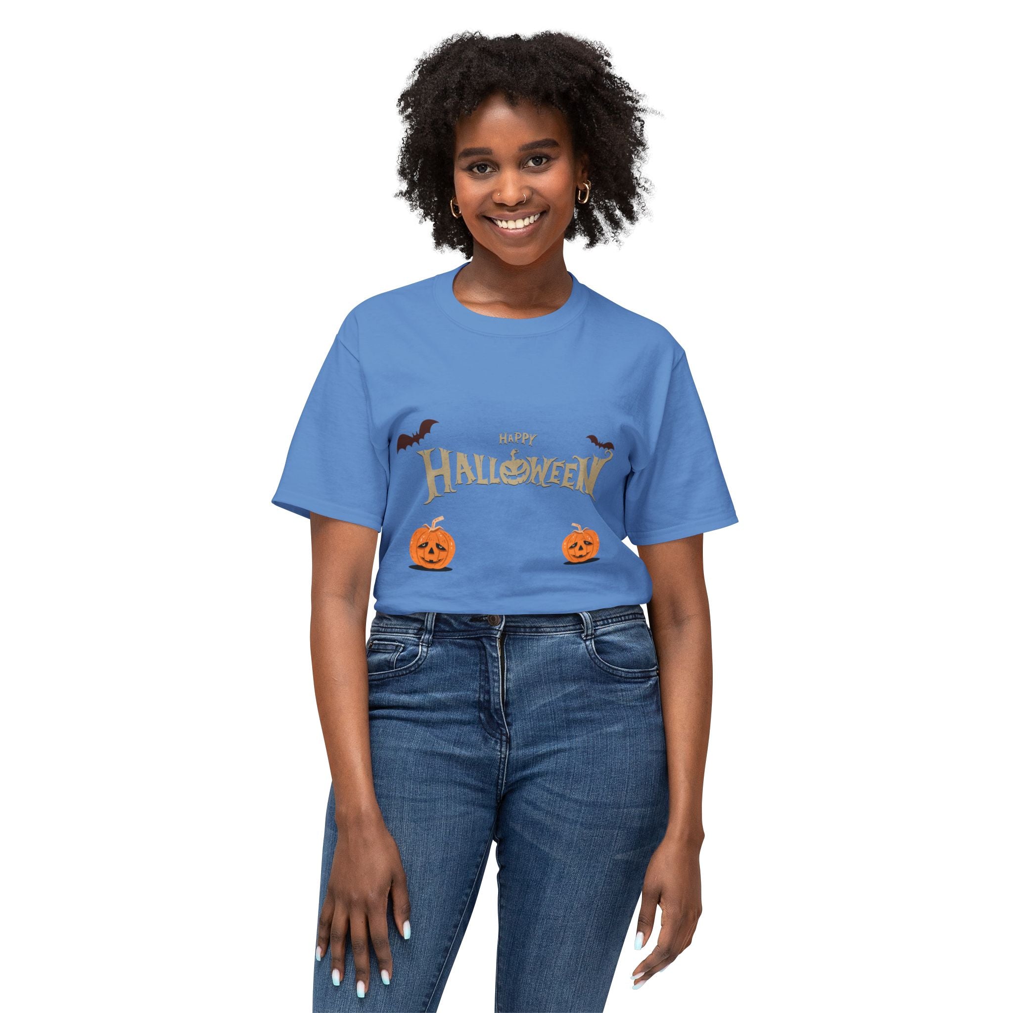 Halloween with Pumpkins | Unisex HD Cotton™ T-shirt