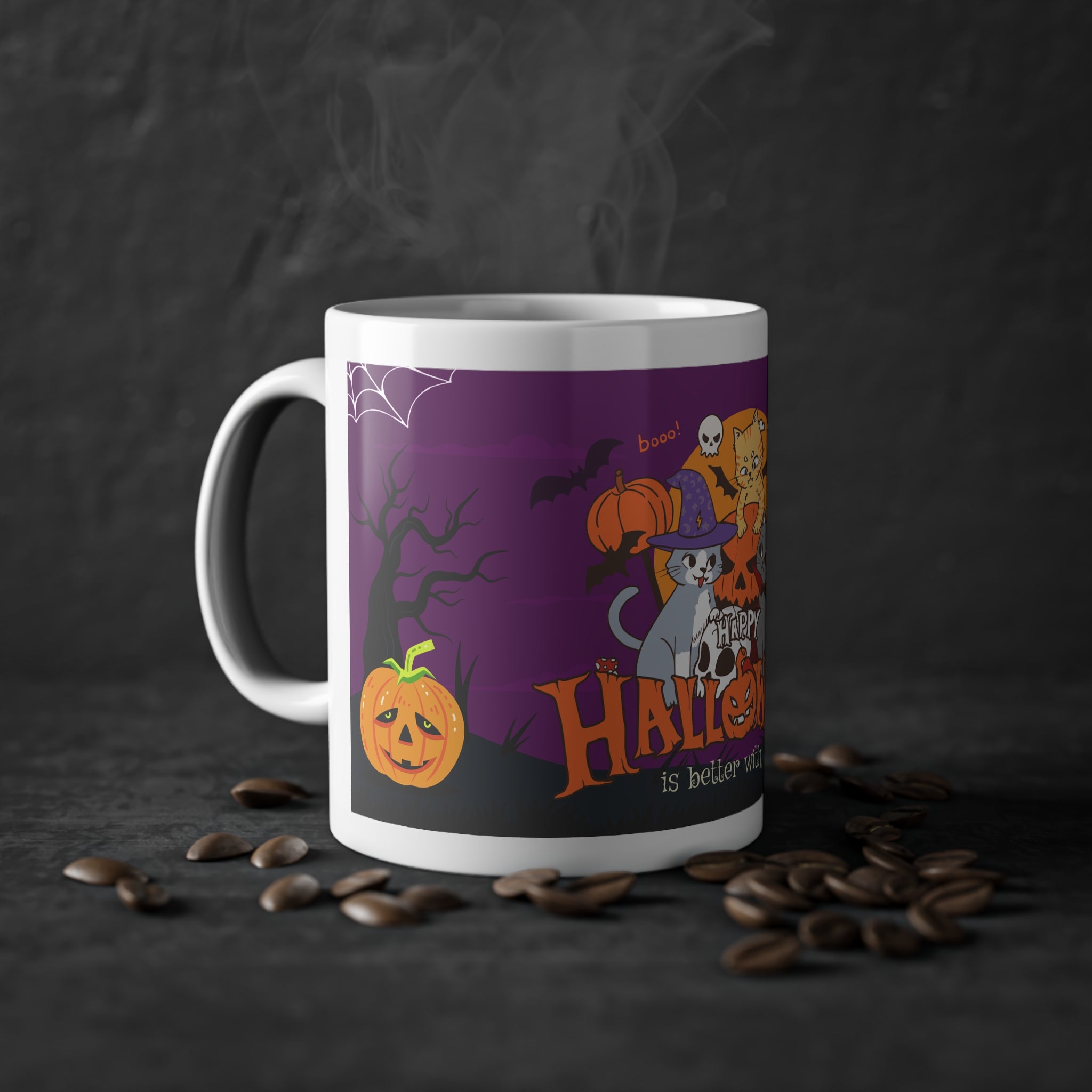 Happy Halloween is Better with Cats | Standard Mug