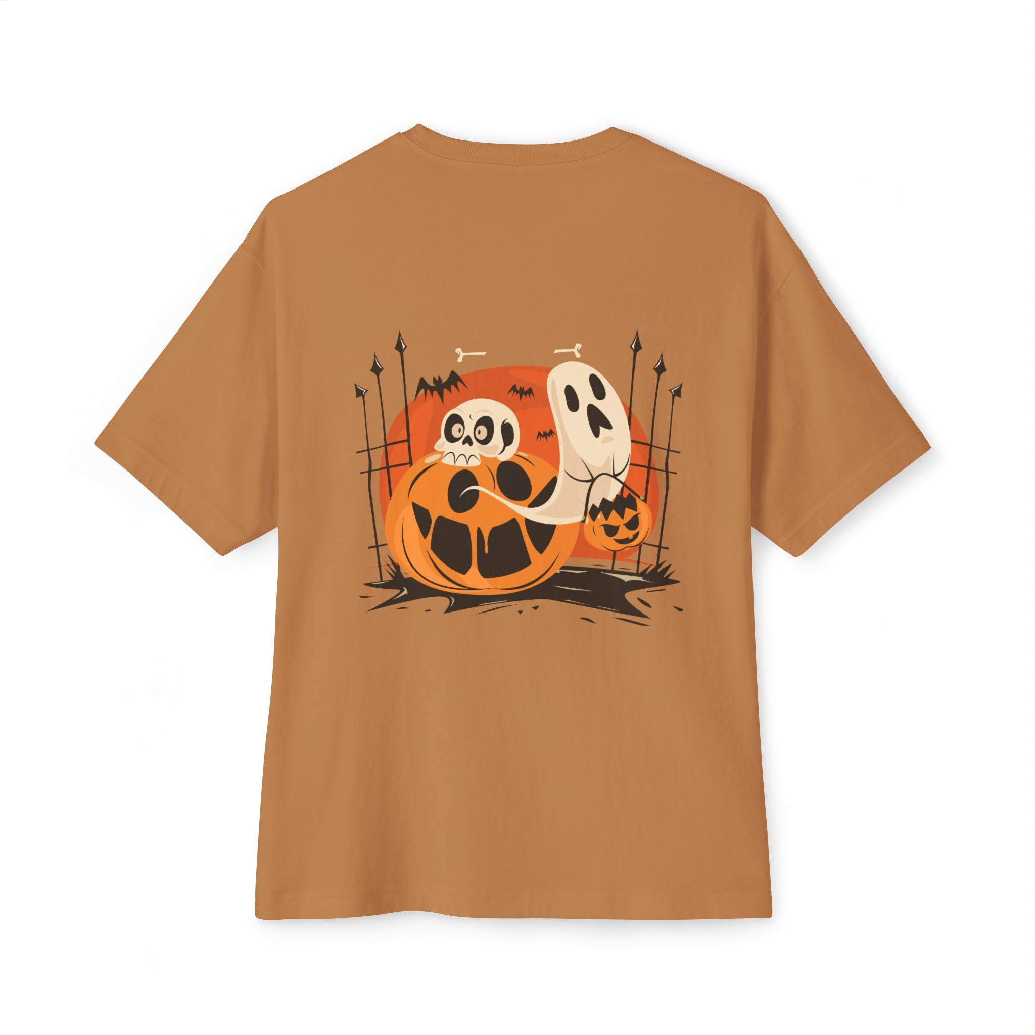 Halloween with Pumpkins | Unisex Oversized Boxy Tee