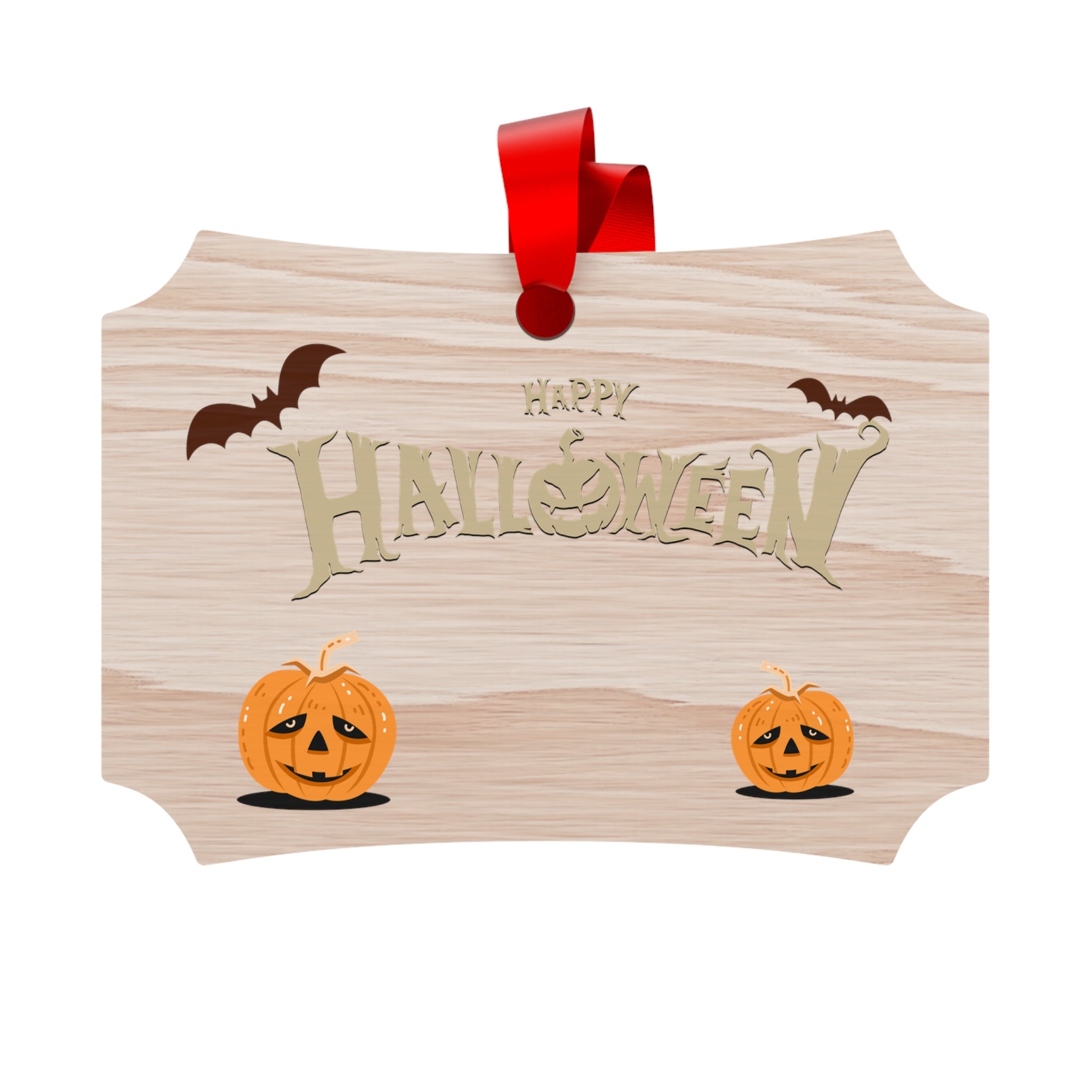 Happy Halloween with Pumpkin | Plywood Ornaments