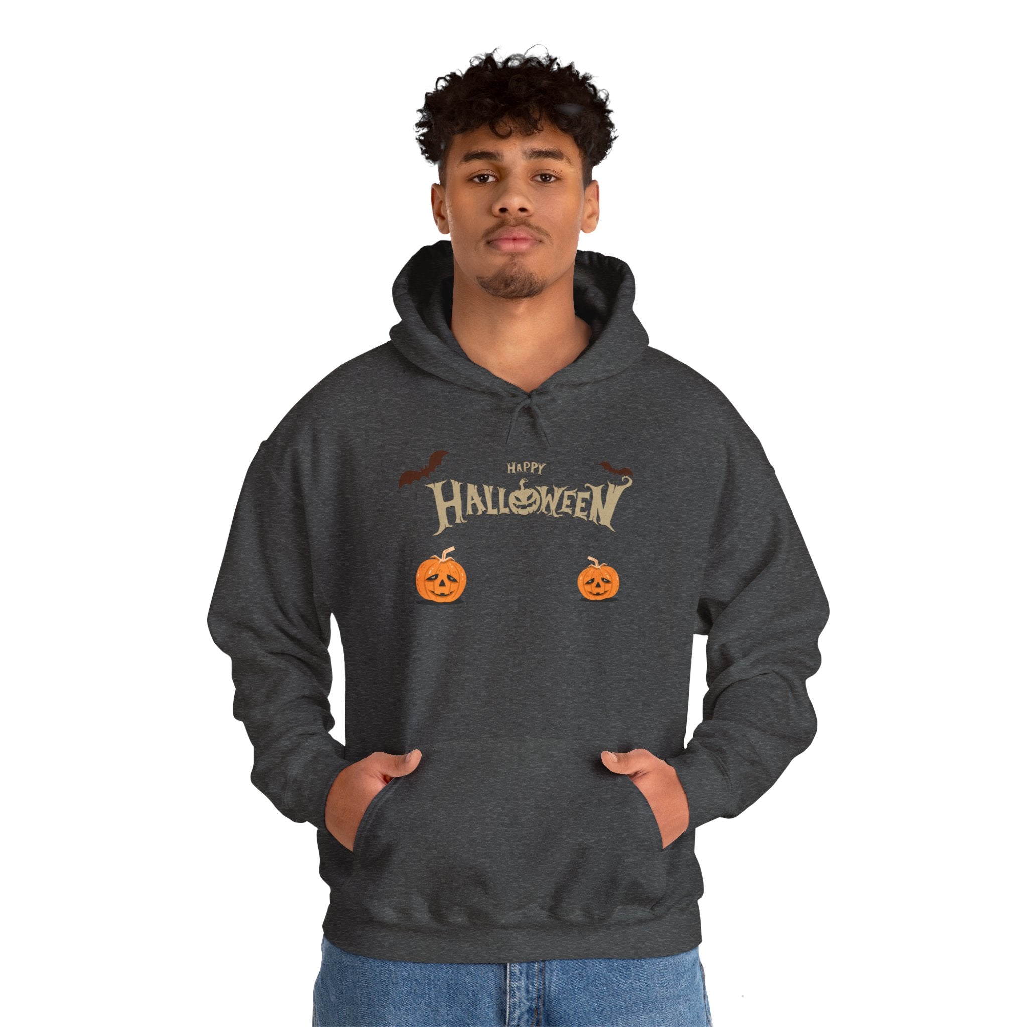 Halloween with Pumpkins | Unisex Heavy Blend Hooded Sweatshirt