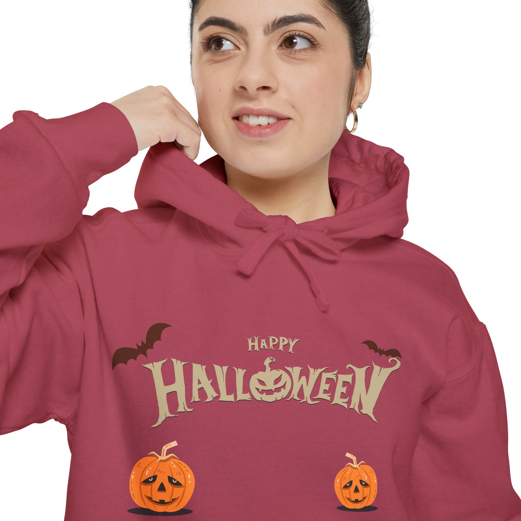 Halloween with Pumpkins | Unisex Garment-Dyed Hoodie