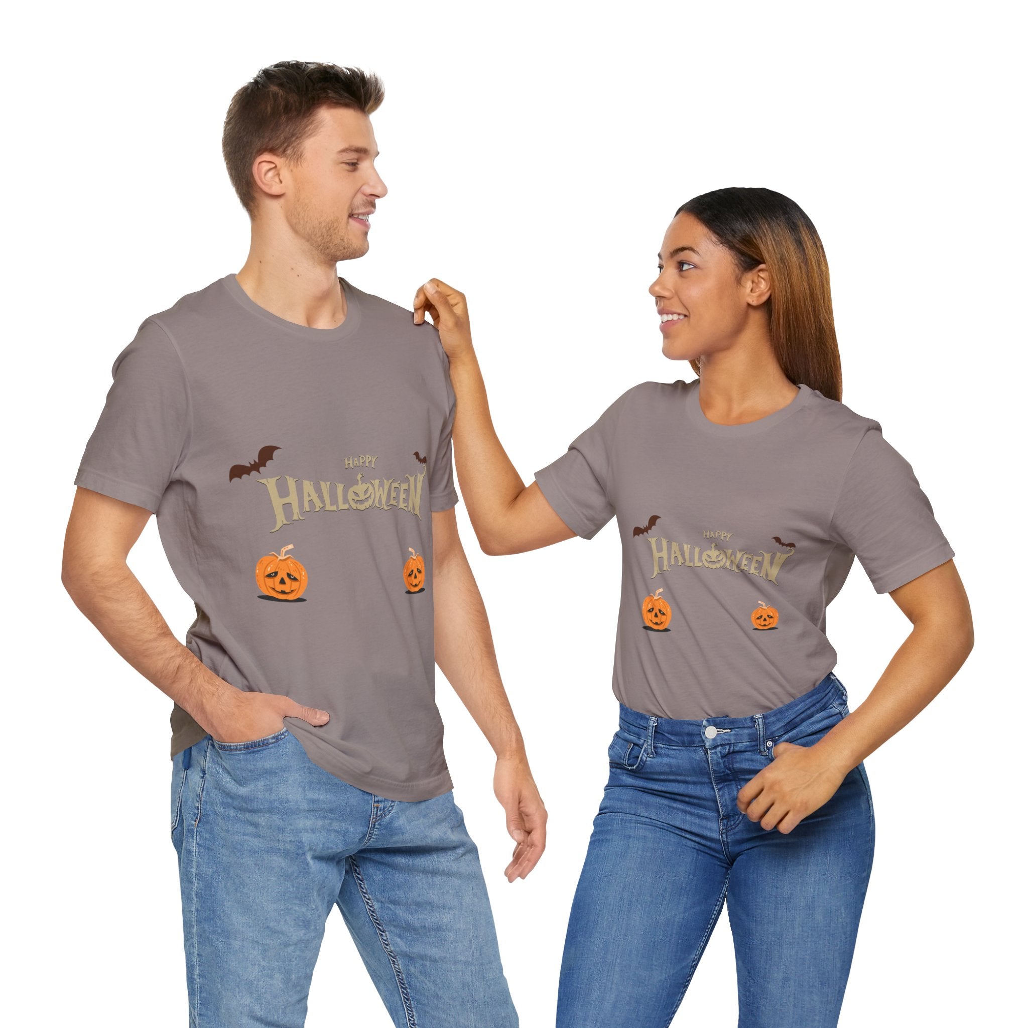Halloween with Pumpkins | Unisex Jersey Short Sleeve Tee