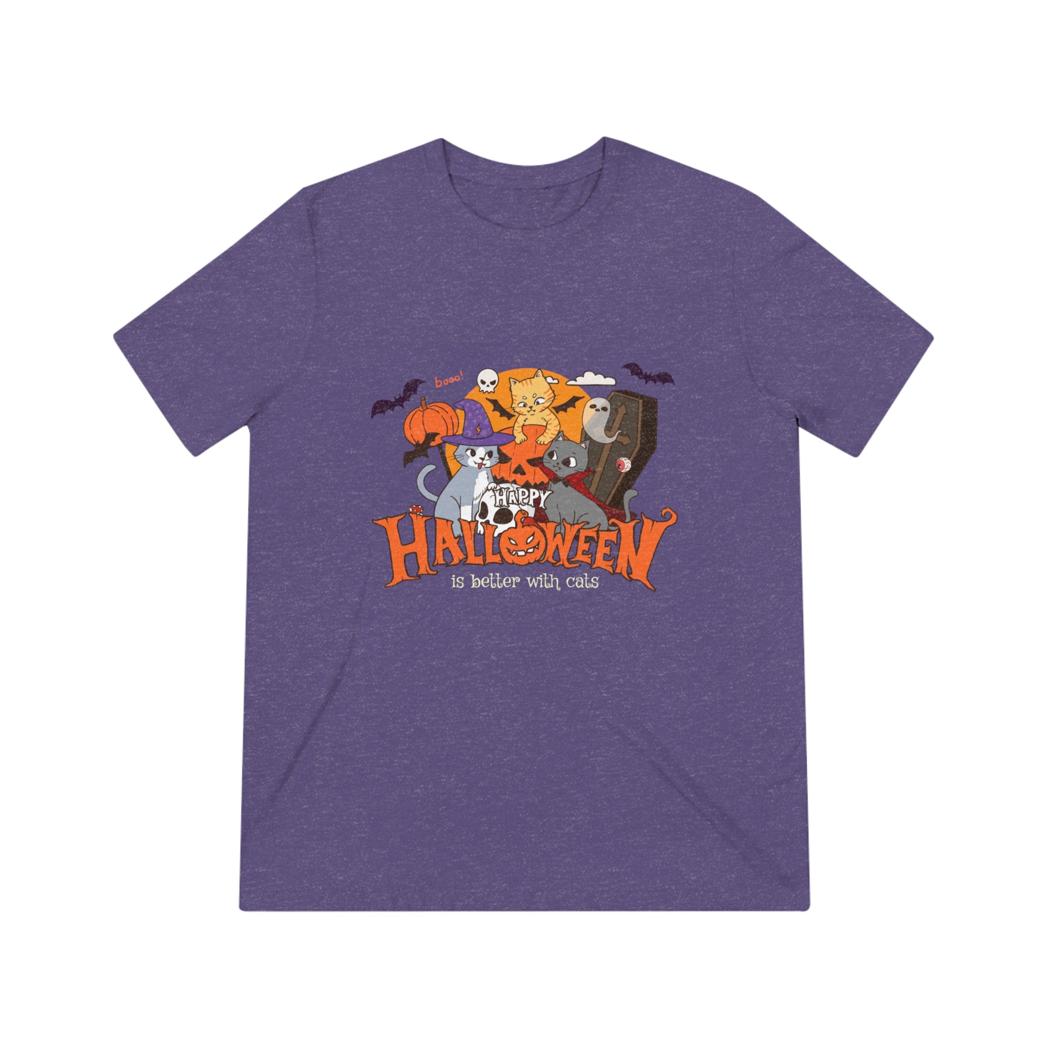 Halloween is Better with Cats | Unisex Triblend Tee