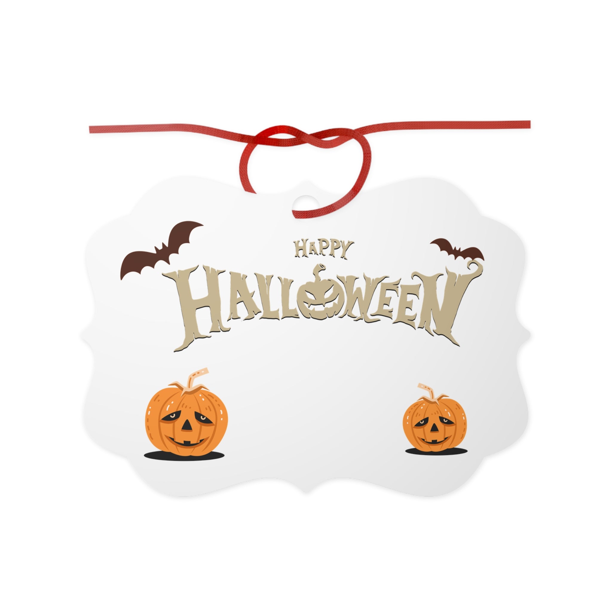 Happy Halloween with Pumpkin | Aluminum Ornaments