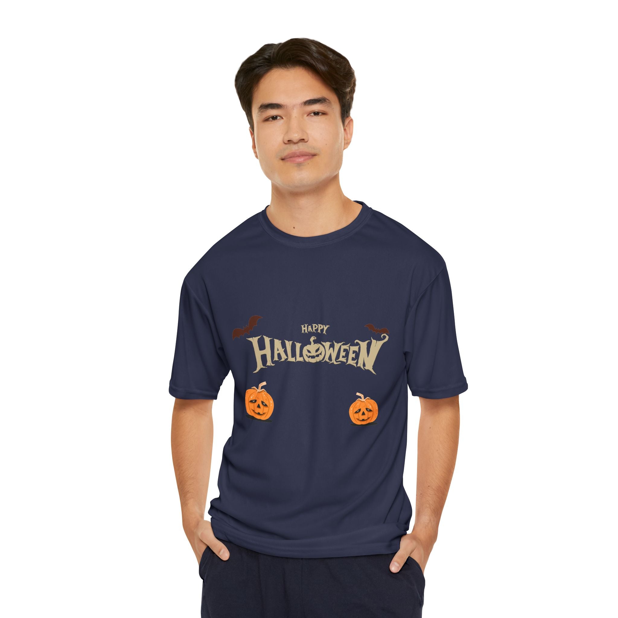 Halloween with Pumpkins | Men's Performance T-Shirt