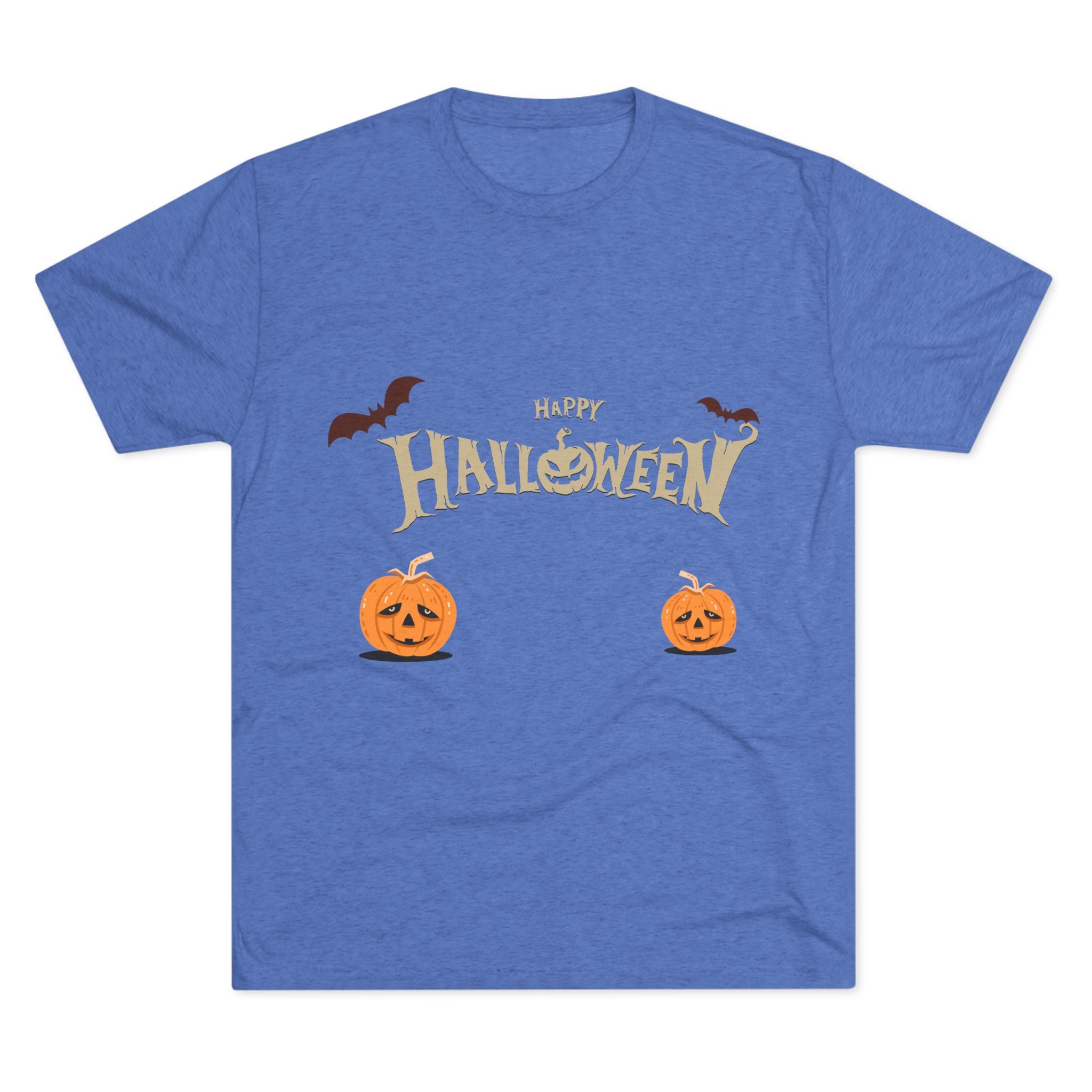 Halloween with Pumpkins | Unisex Tri-Blend Crew Tee