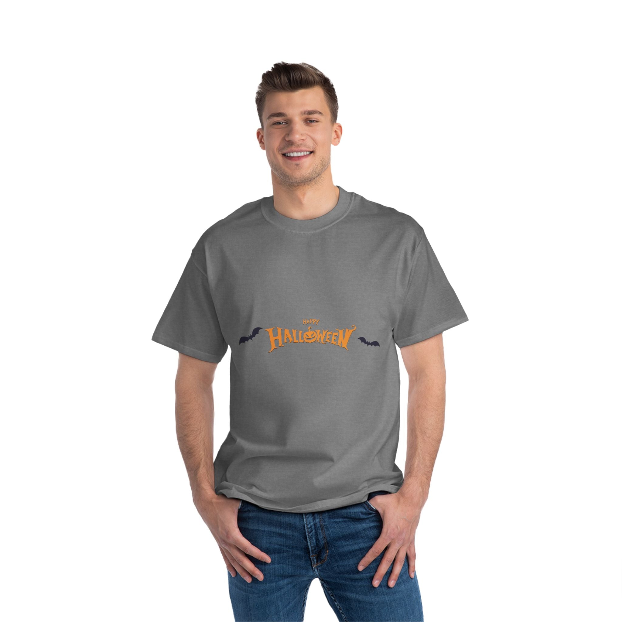 Halloween with Bats | Beefy-T®  Short-Sleeve T-Shirt