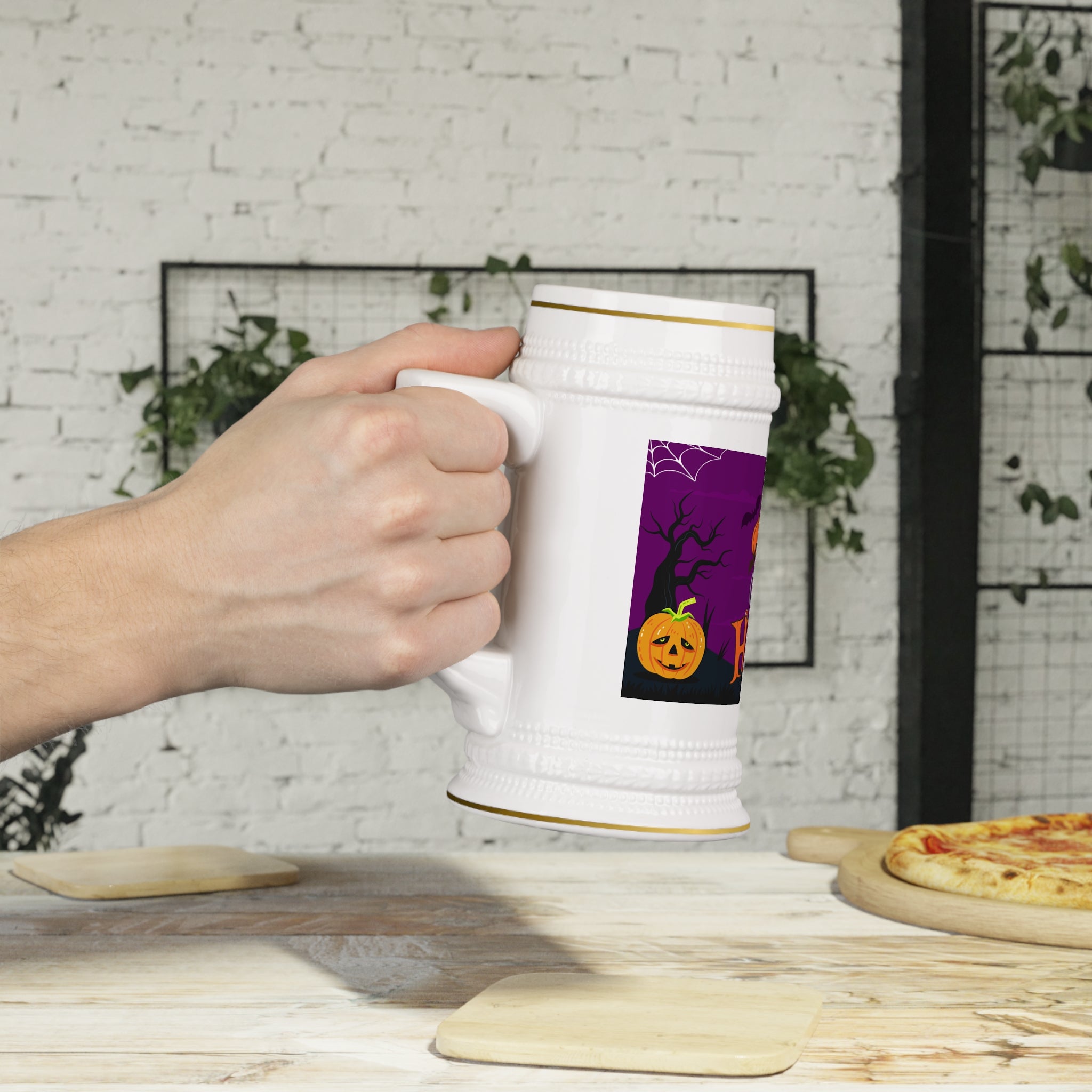 Happy Halloween is Better with Cats | Beer Stein Mug