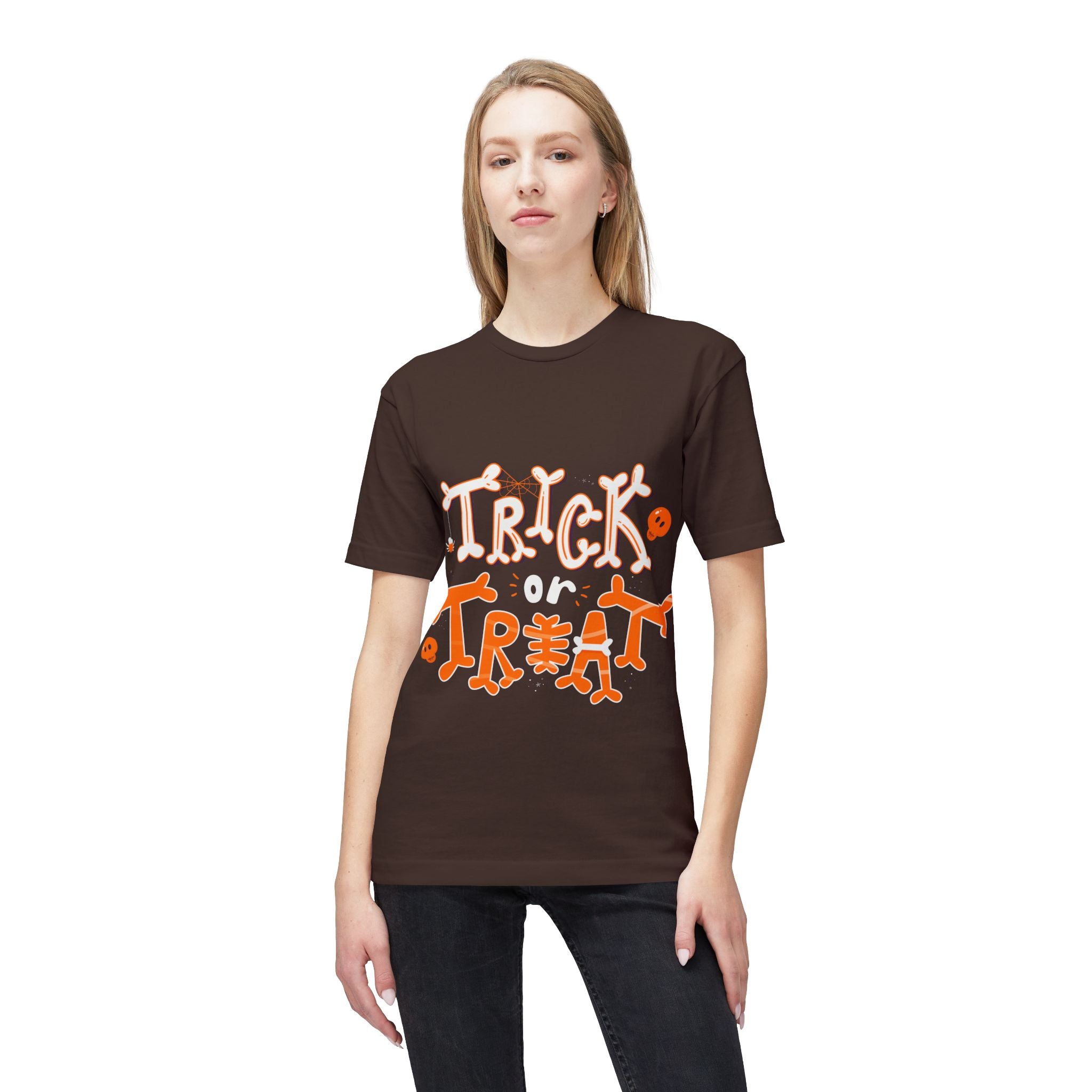 Halloween Trick or Treat | Unisex Midweight T-shirt, Made in US