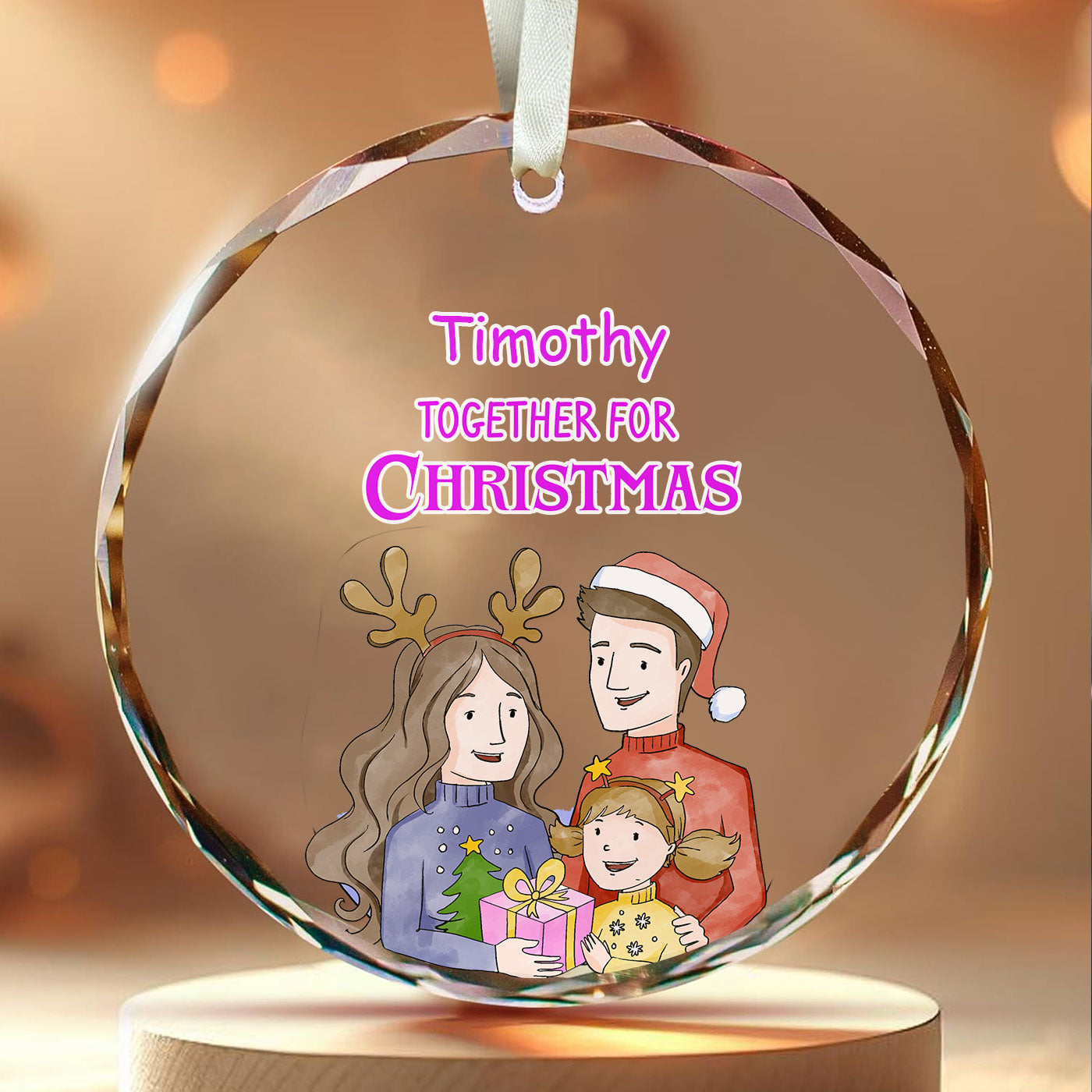 Together for Christmas | Celebrate Family Moments this Holiday Season | Glass Ornament