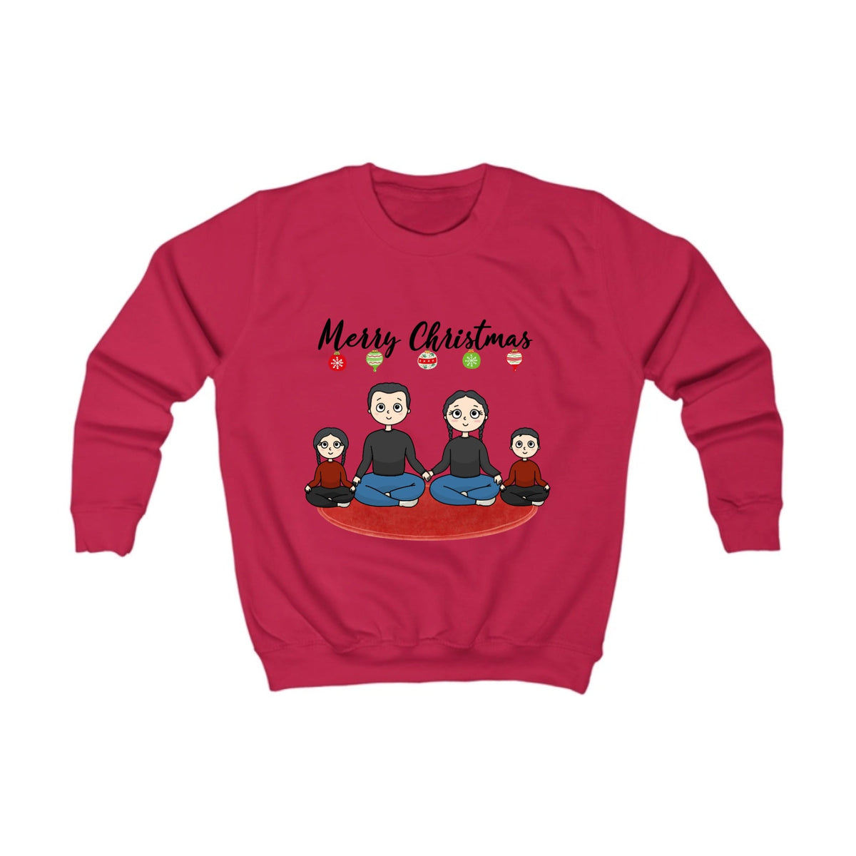 Merry christmas from our family | Kids Sweatshirt