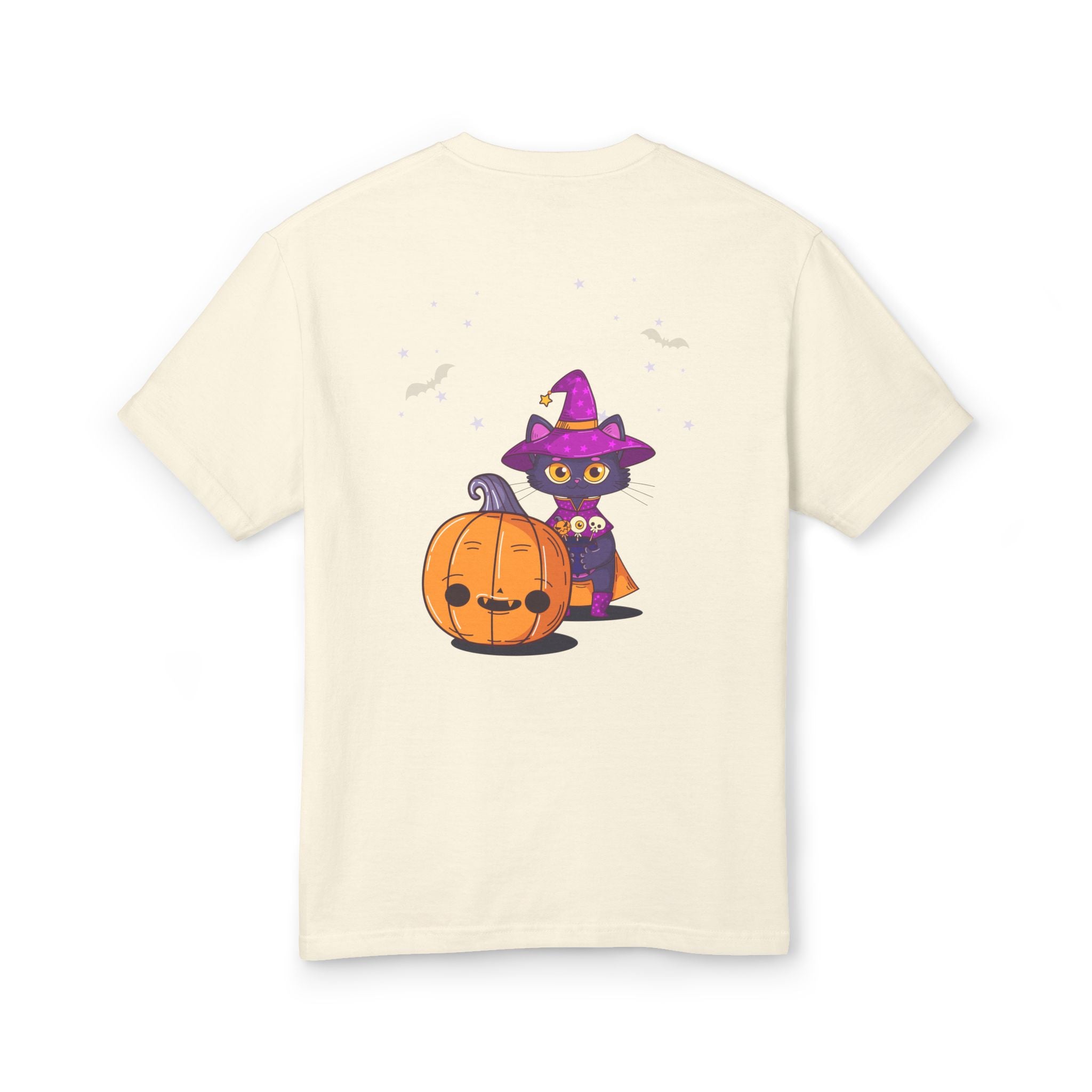 Halloween with Witch's Cats | Unisex Garment-Dyed Heavyweight Cotton Tee